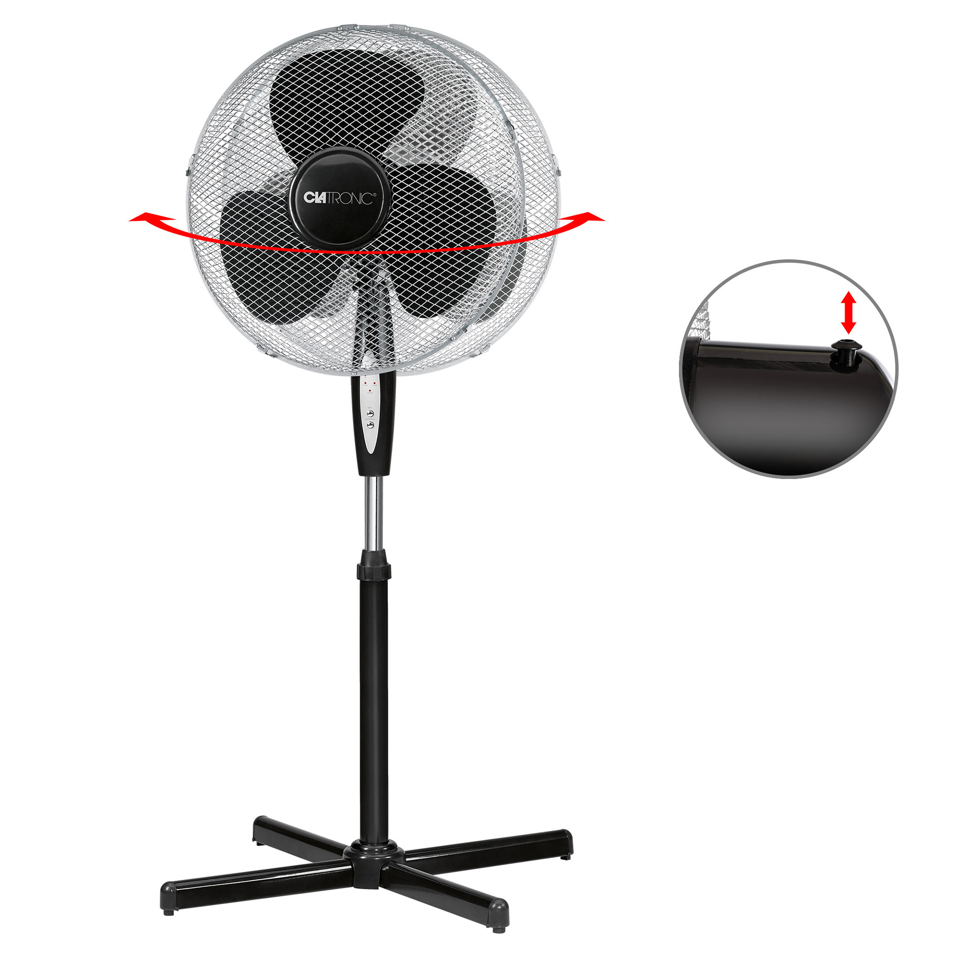 Ventoinha Chão Pe Comando 40CM CLATRONIC