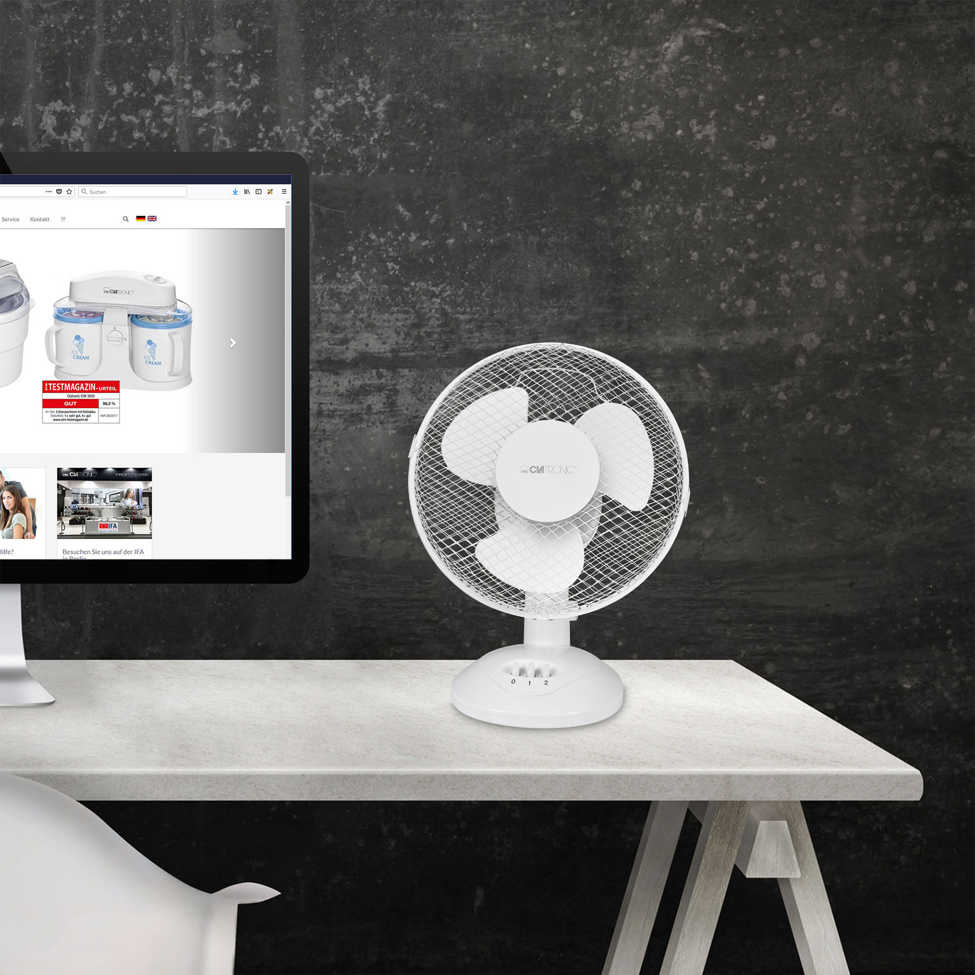 Ventoinha Mesa 23CM CLATRONIC