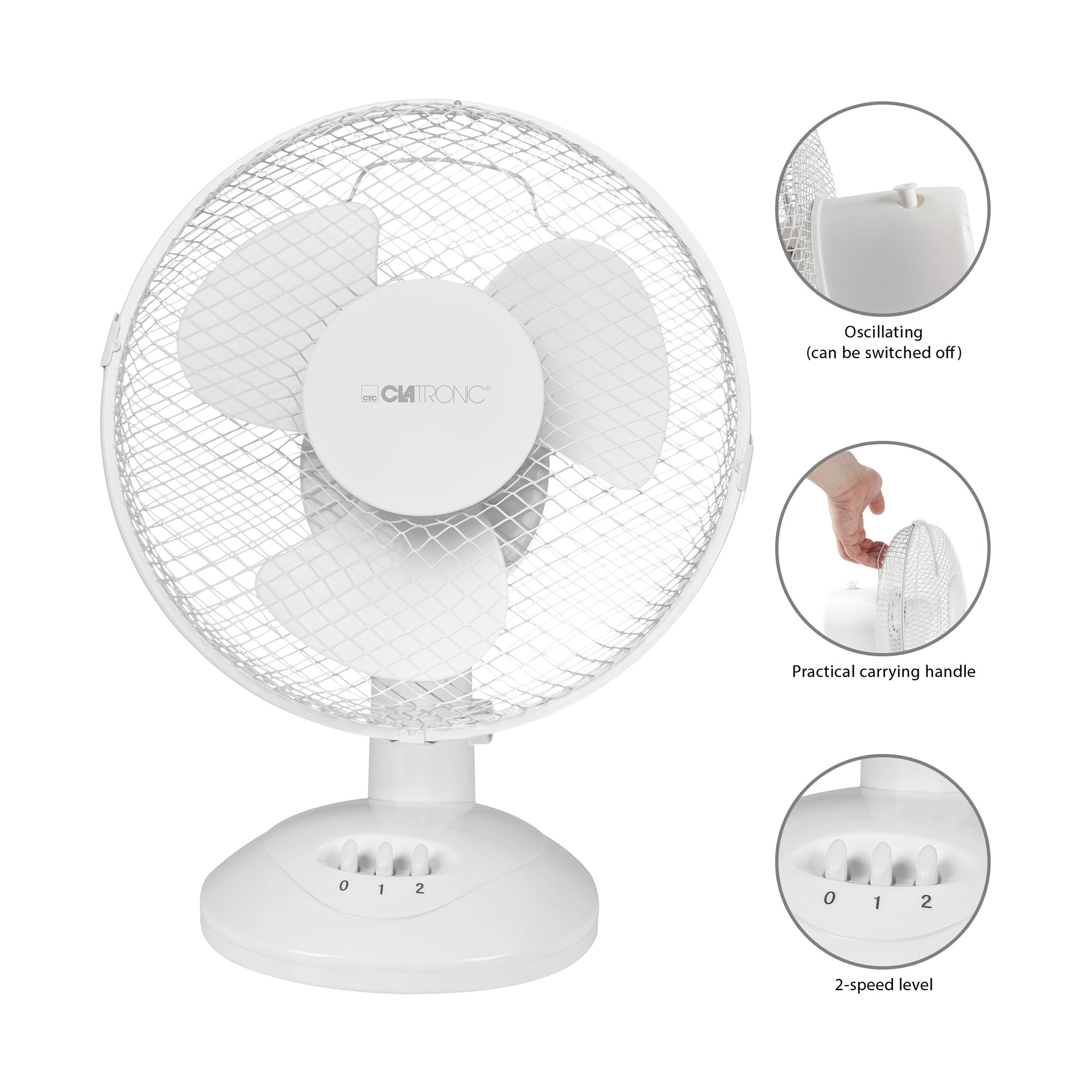 Ventoinha Mesa 23CM CLATRONIC