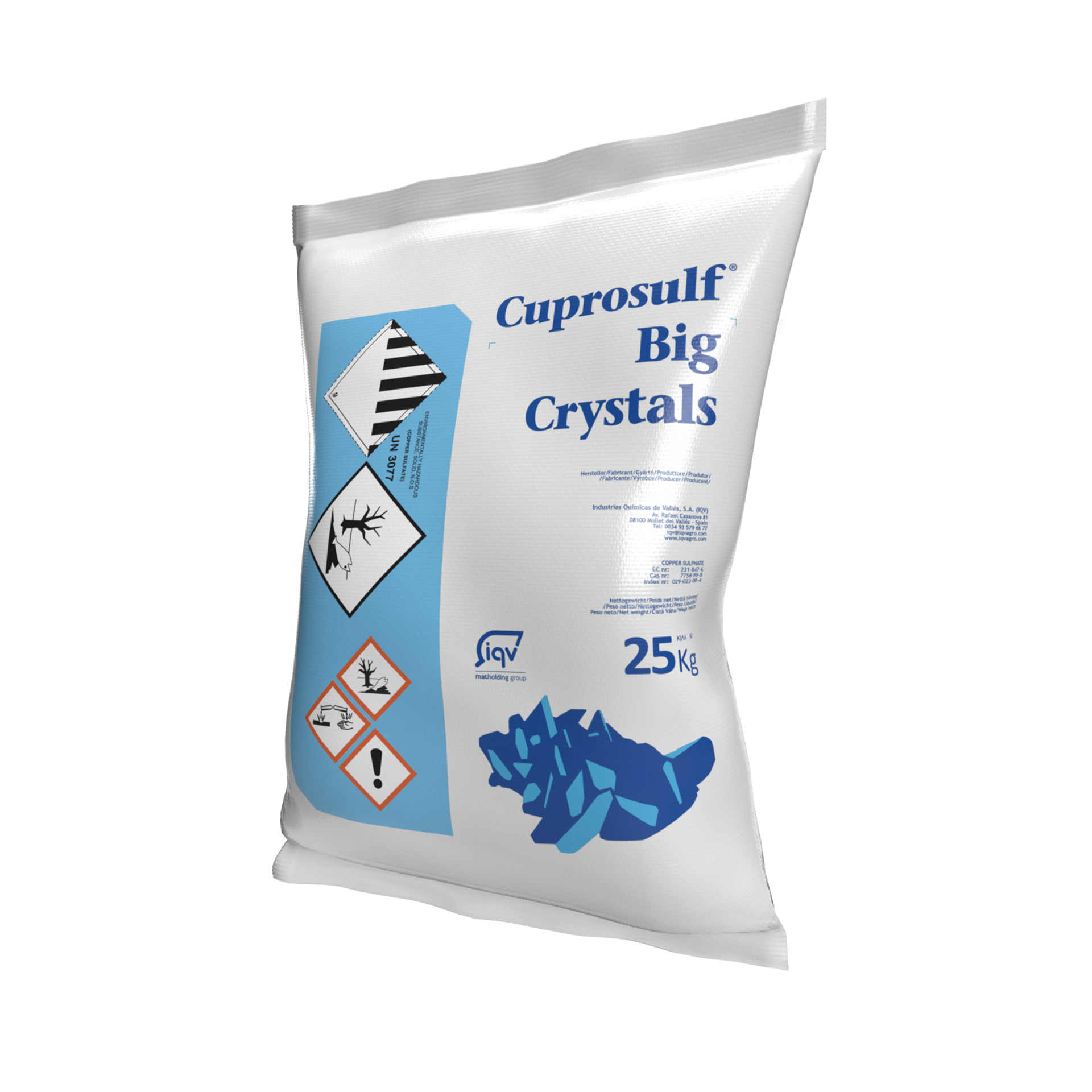 Sulfato Cobre Pedra 25KG Valle