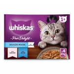 Alimento Húmido Gato Casse Peixe 12X85 G WHISKAS Alimento Húmido Gato Casse Peixe 12X85 G WHISKAS