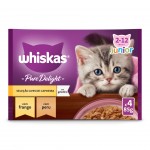 Alimento Hmido Para Gatinho Aves 4X85 G WHISKAS