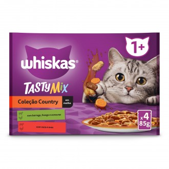 ALIMENTO HMIDO P/GATO COUNTRY COLLECT 4X85 GR