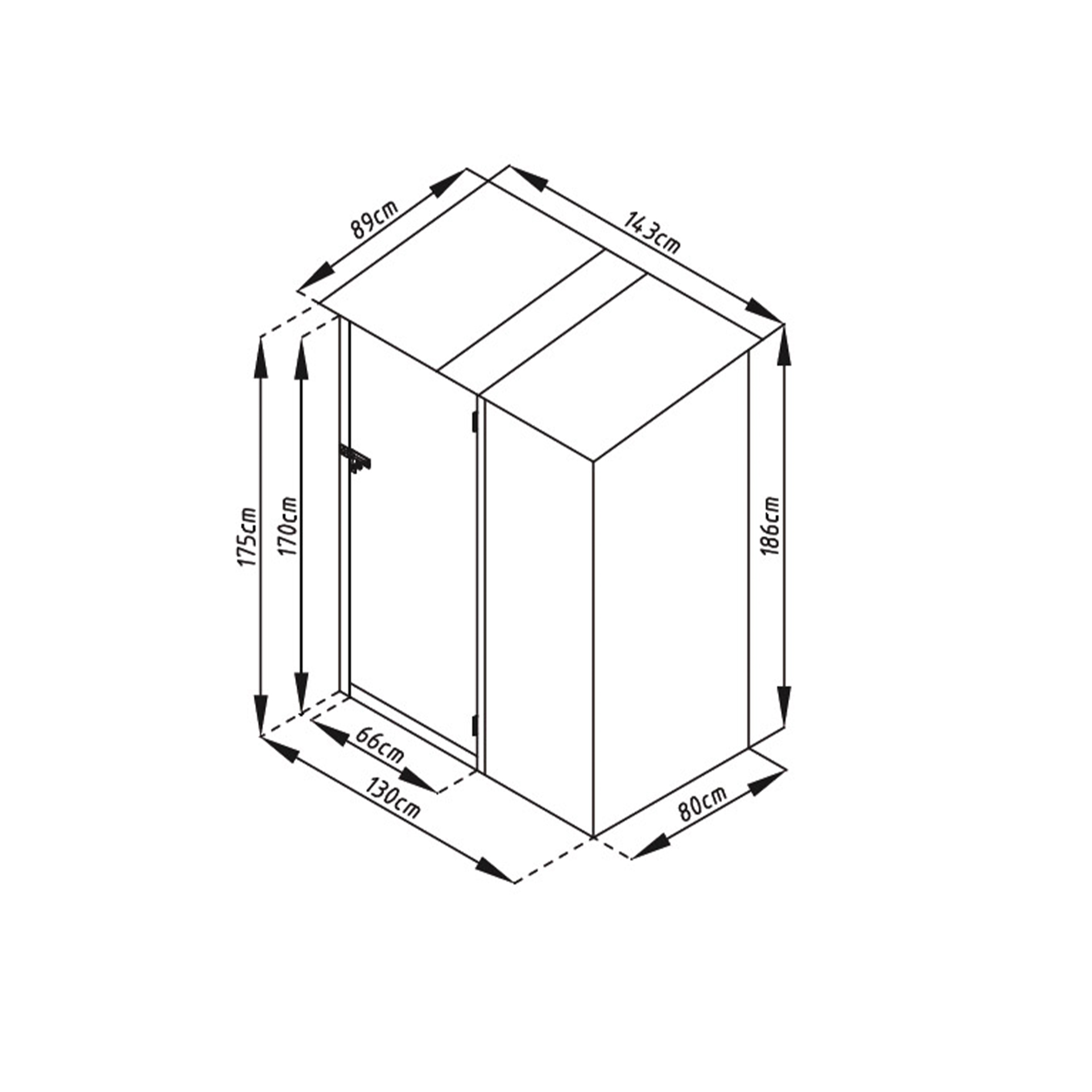 Abrigo Metal New Castle Verde 1,27 M2 GARDIUN