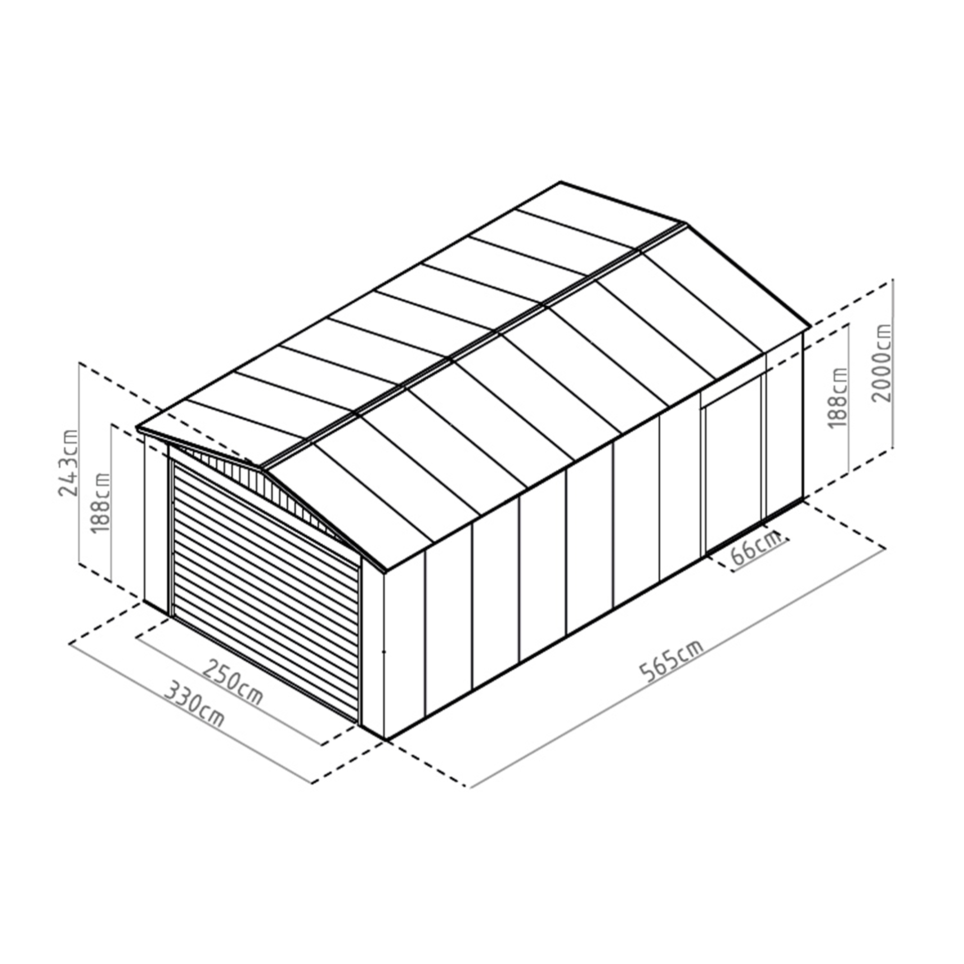Abrigo Metal Verde 20,09 M2 GARDIUN