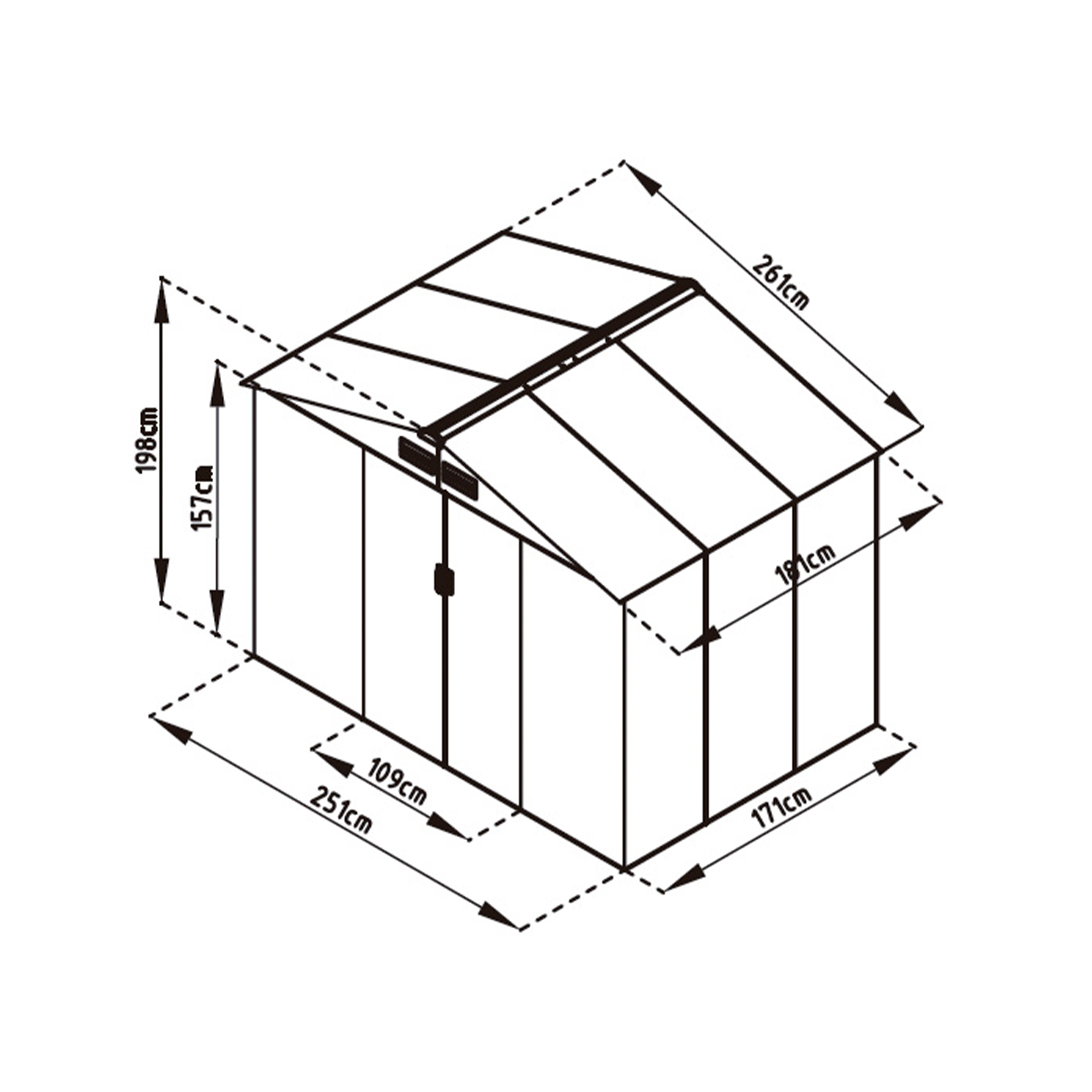 Abrigo Metal Cambridge Castanho 4,72 M2 GARDIUN