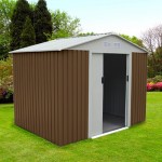 Abrigo Metal Cambridge Castanho 4,72 M2 GARDIUN Abrigo Metal Cambridge Castanho 4,72 M2 GARDIUN