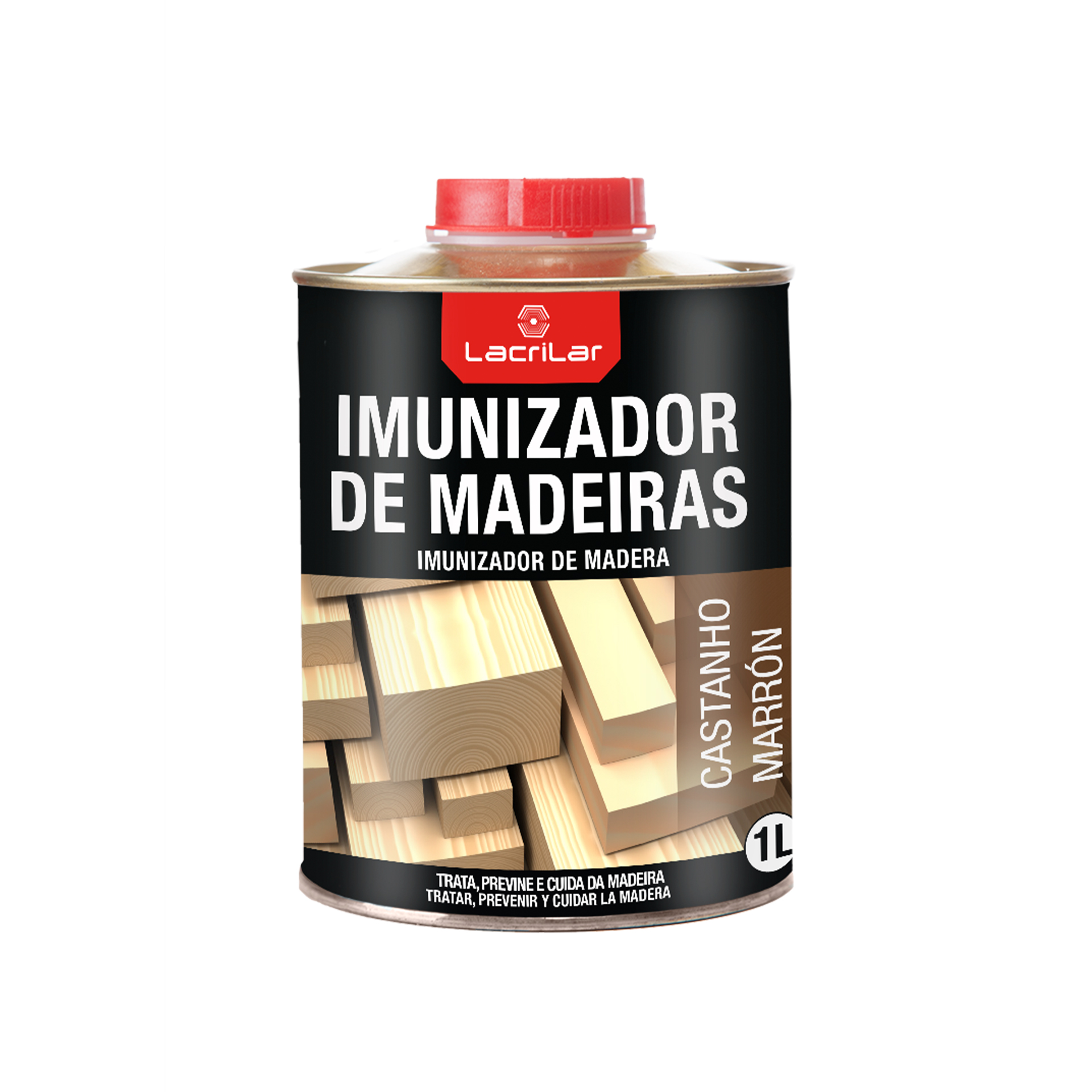 Tratamento Madeira Castanho Lacrilar 1LT