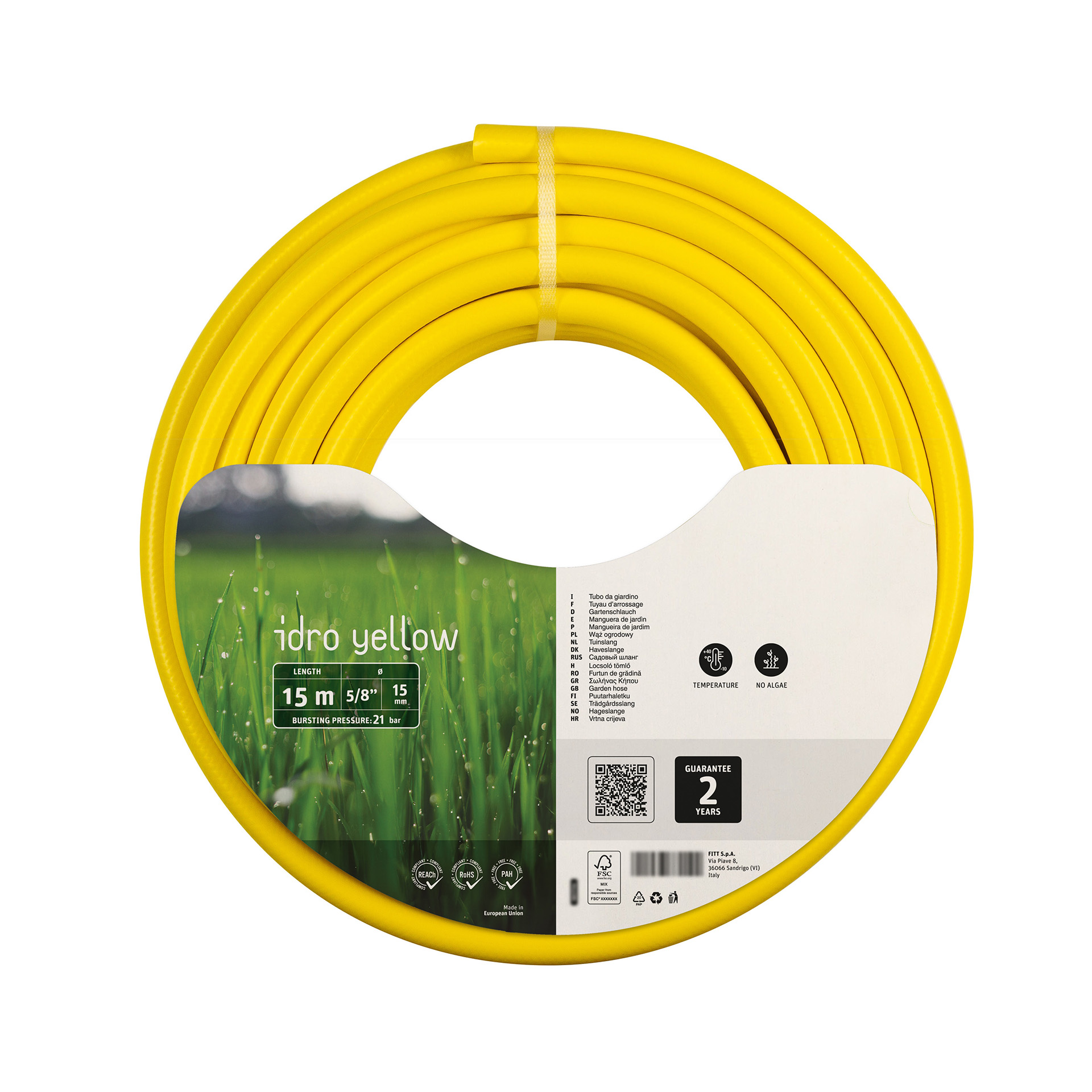 Mangueira Idro Yellow 15 MM 15 M FITT
