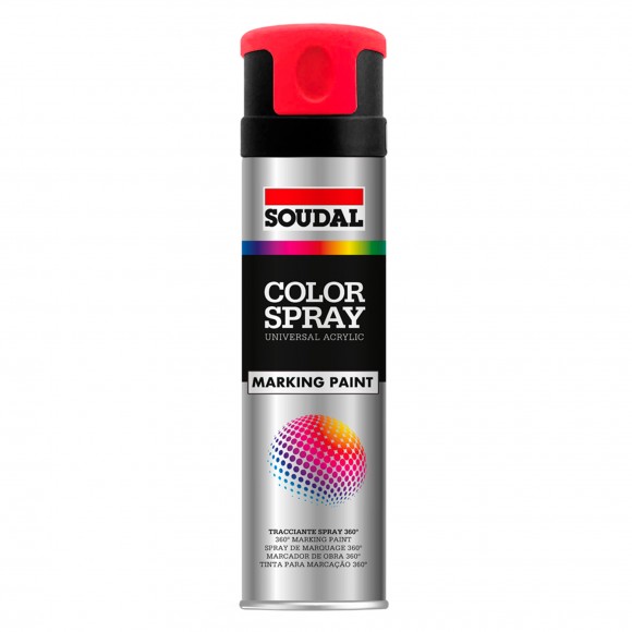 Spray Pintura Marking Paint Preto 400 ML SOUDAL