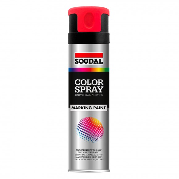 Spray Pintura Marking Paint Vermelho 400 ML SOUDAL