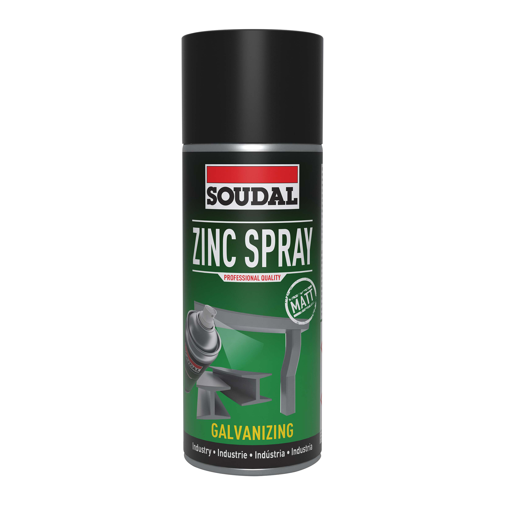 Srpray Zinco Mate Para Galvanizar 400 ML SOUDAL