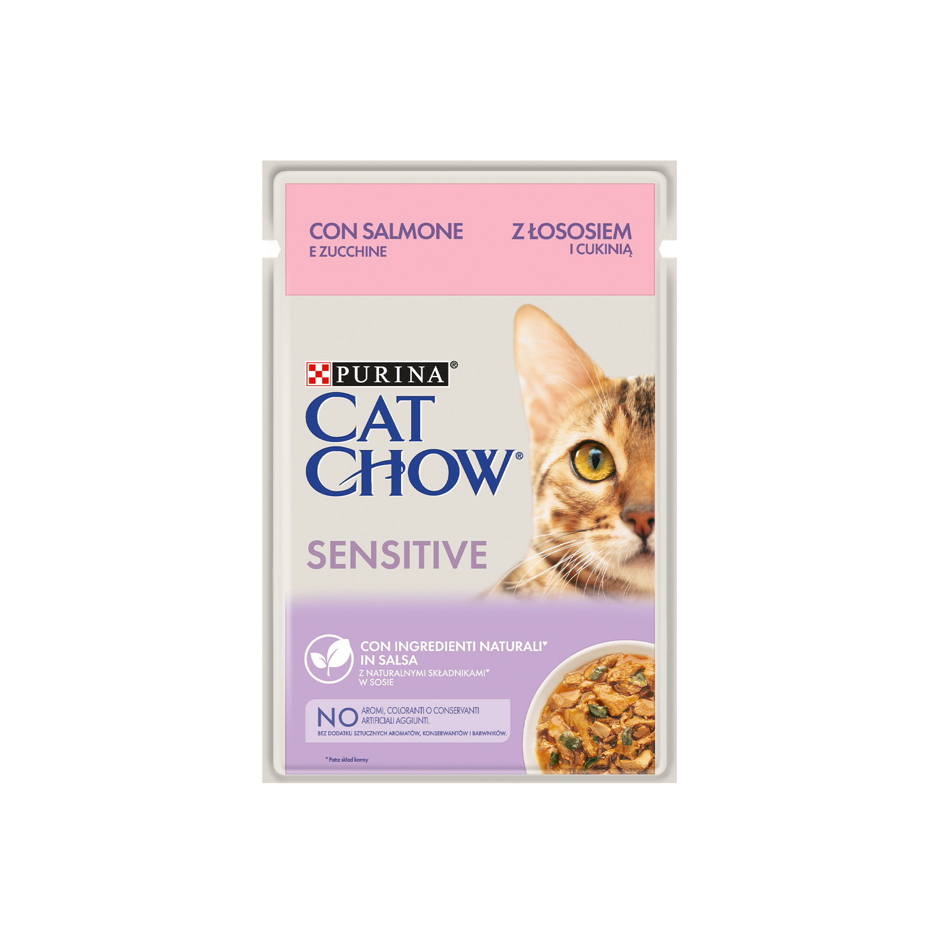 Alimento Húmido Gato Salmão/Courgette 85 G CATCHOW
