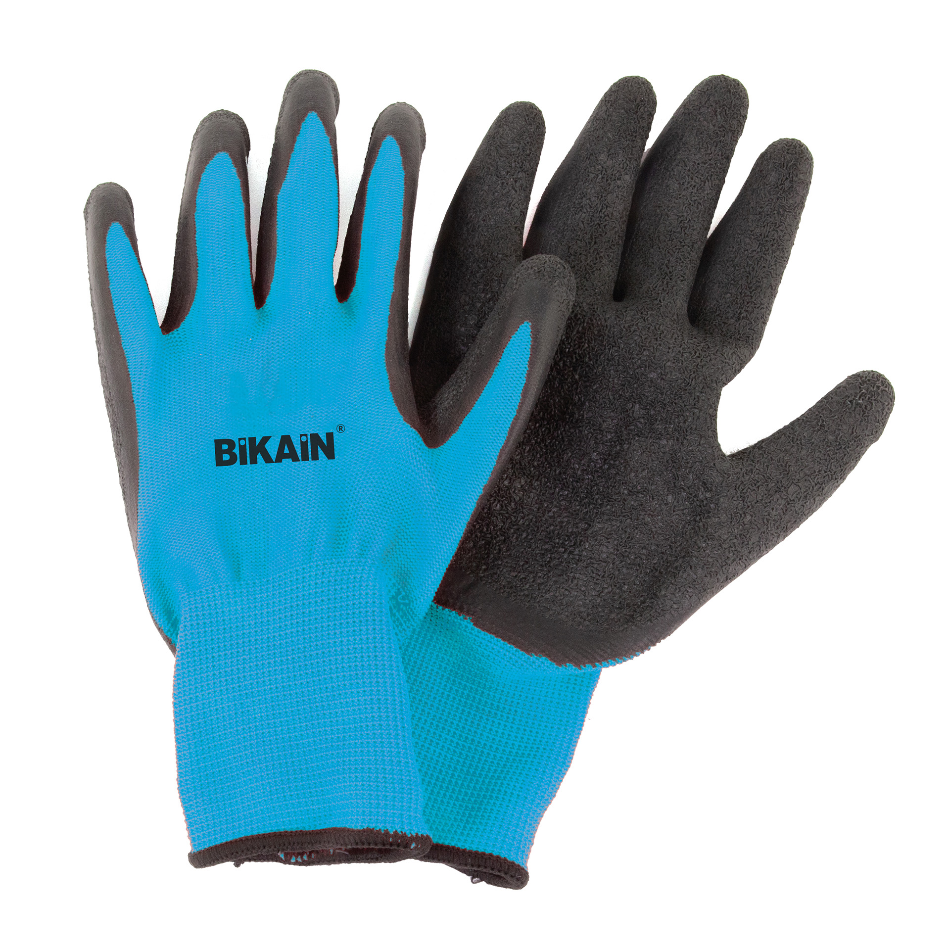 Luva De Jardim em Poliester e Latex Azul T7