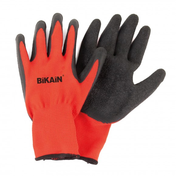 Luva De Jardim em Poliester e Latex Vermelha T8 Luva De Jardim em Poliester e Latex Vermelha T8