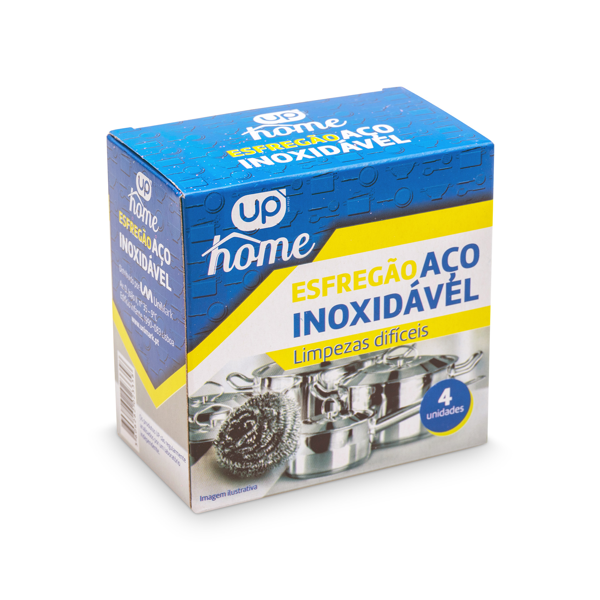 Esfregão De Inox 4 UN UP