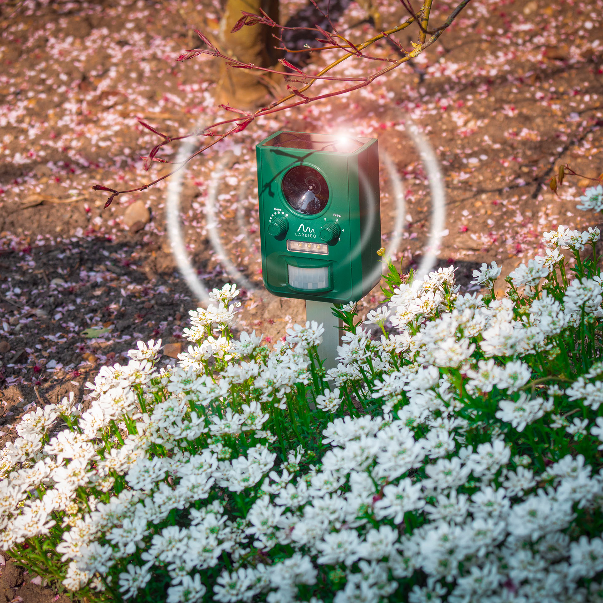 REPELENTE ULTRASONICO SOLAR PARA AFASTAR ANIMAIS 1