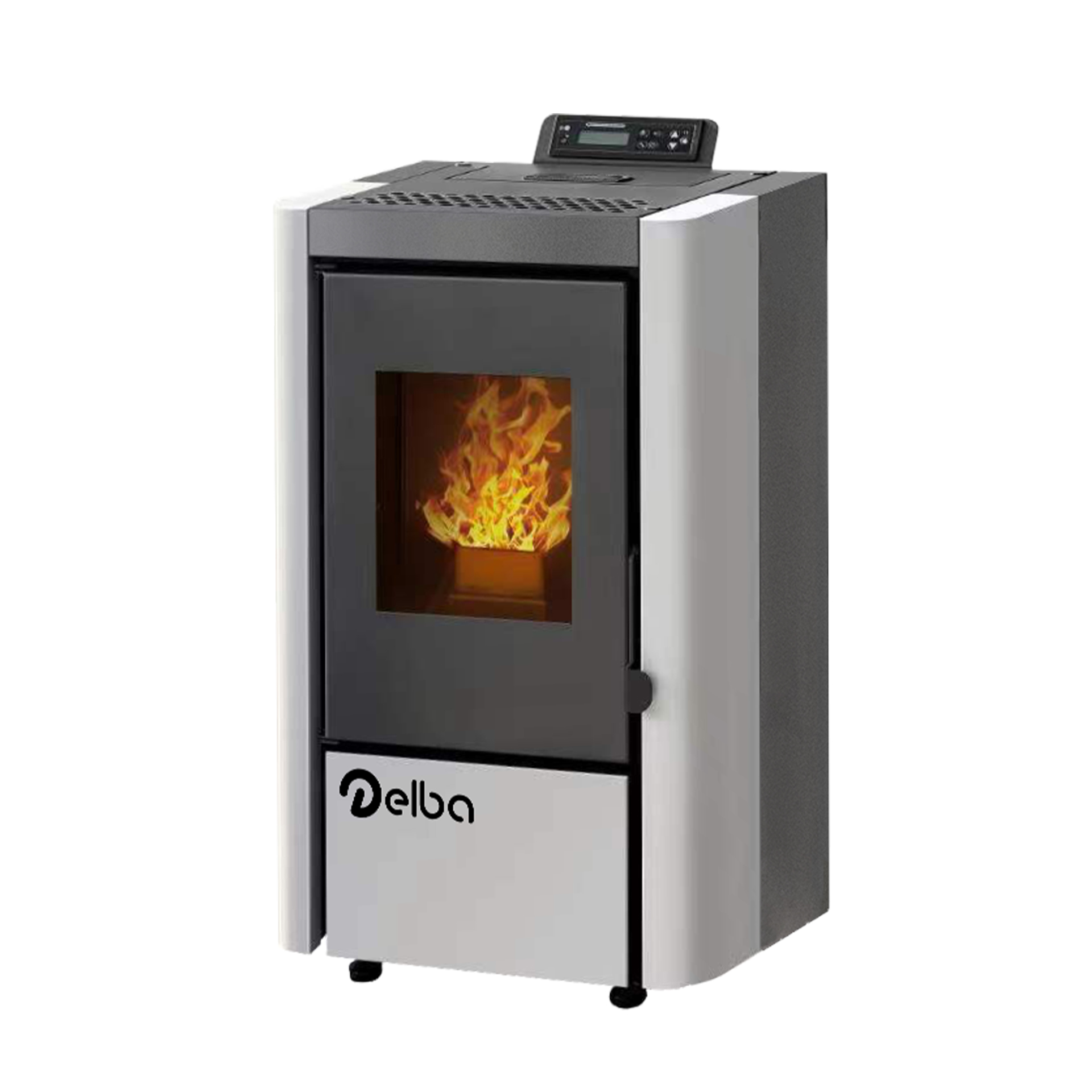 Salamandra pellets Capri 6KW BRANCA