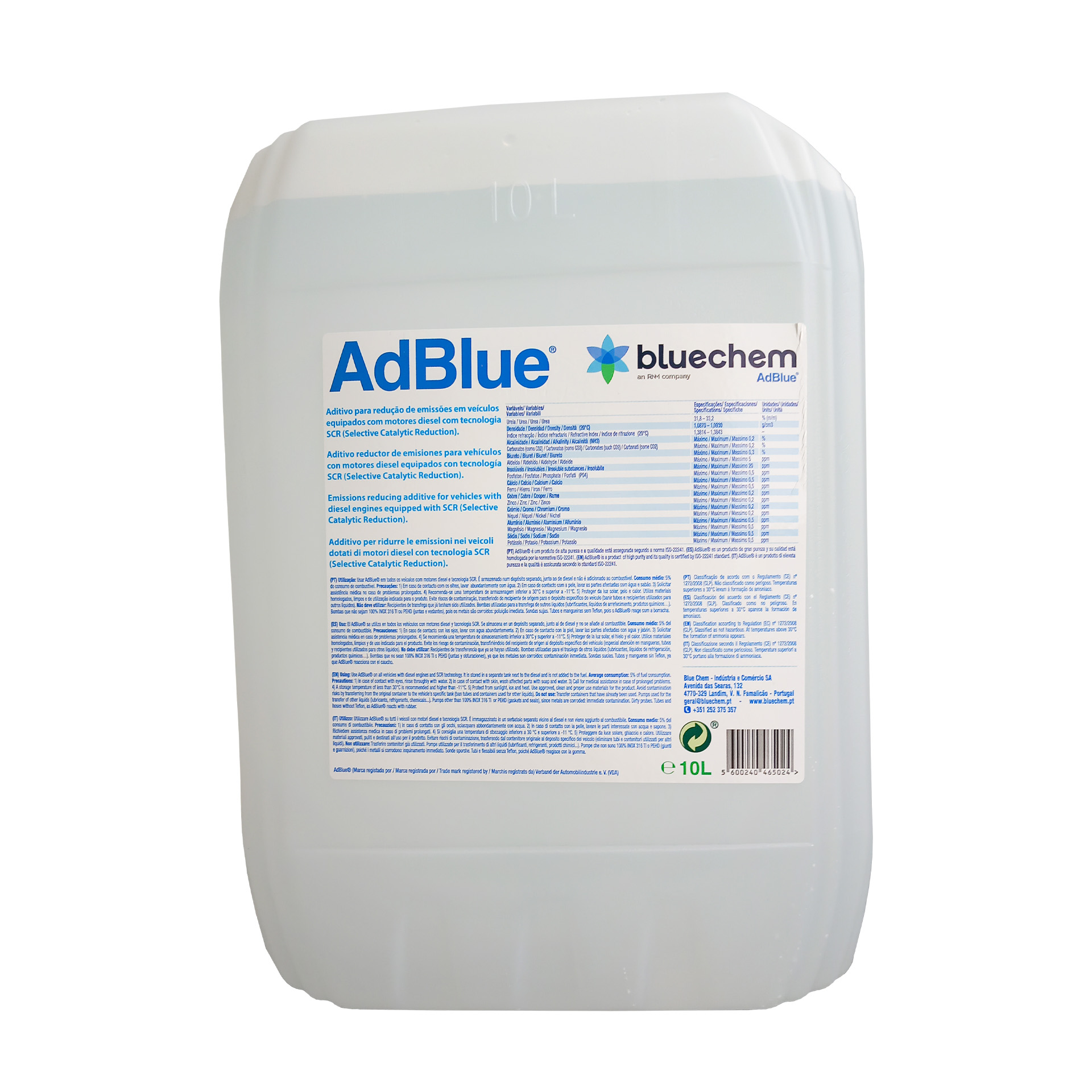 Aditivo Adblue BLUECHEM 10LT