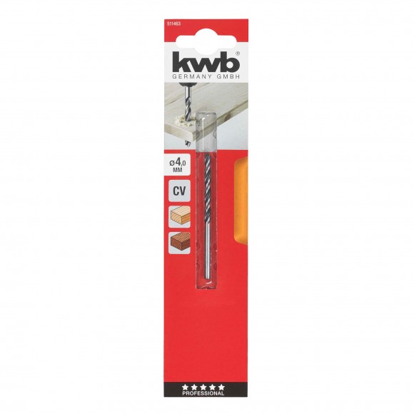 Broca para madeira 4.0MM KWB