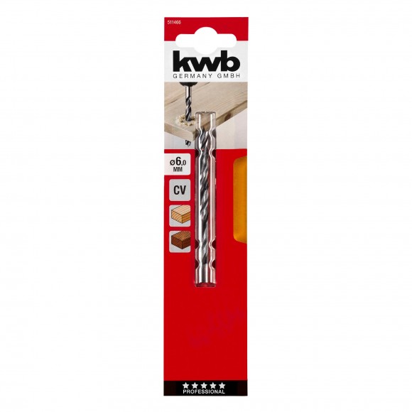 Broca para madeira 6.0MM KWB