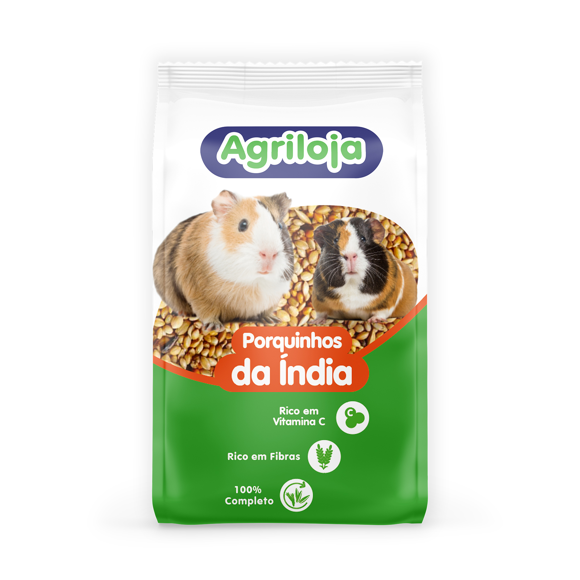 Alimento P/Porquinho Da Índia Mistura 1 KG AGRILOJ