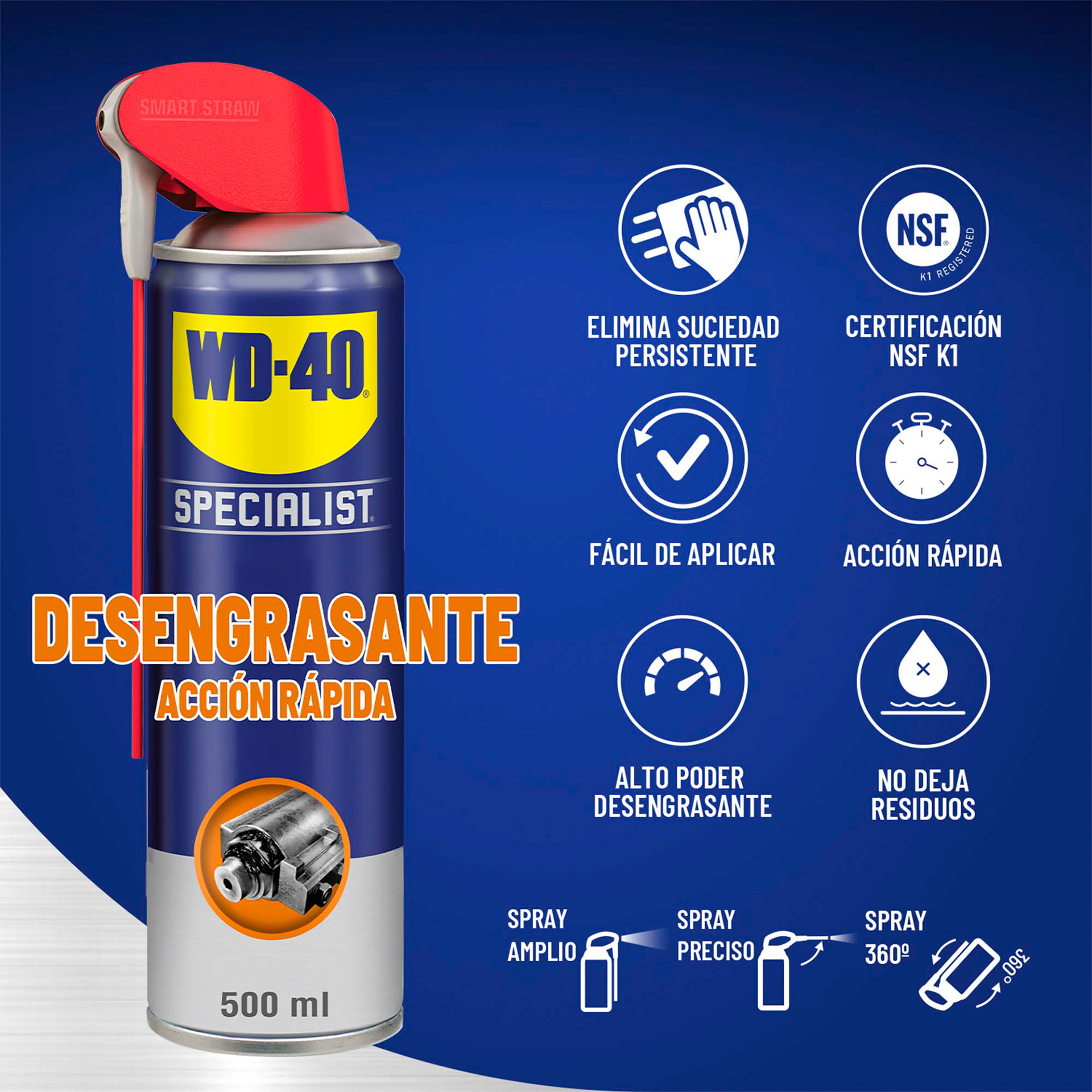 Desengordura Spray 500ML WD-40