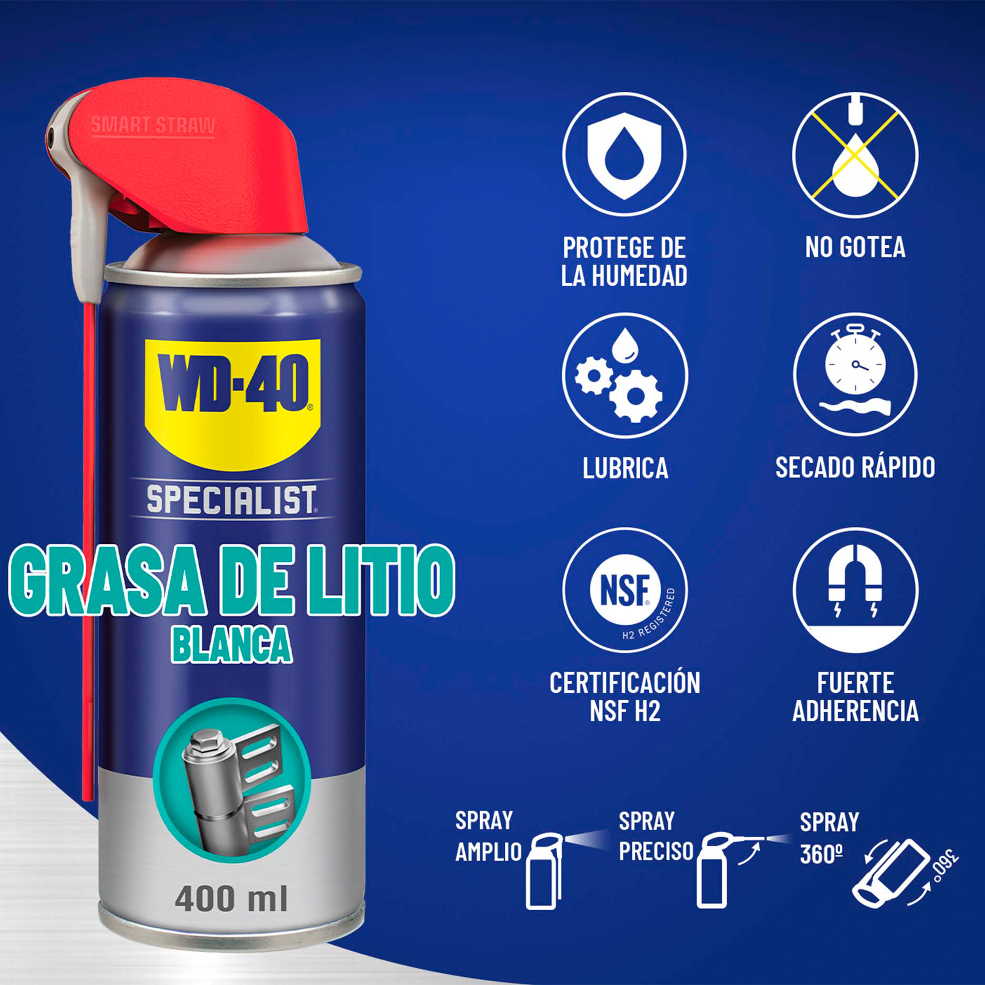 Massa Branca Litio 400ML WD-40