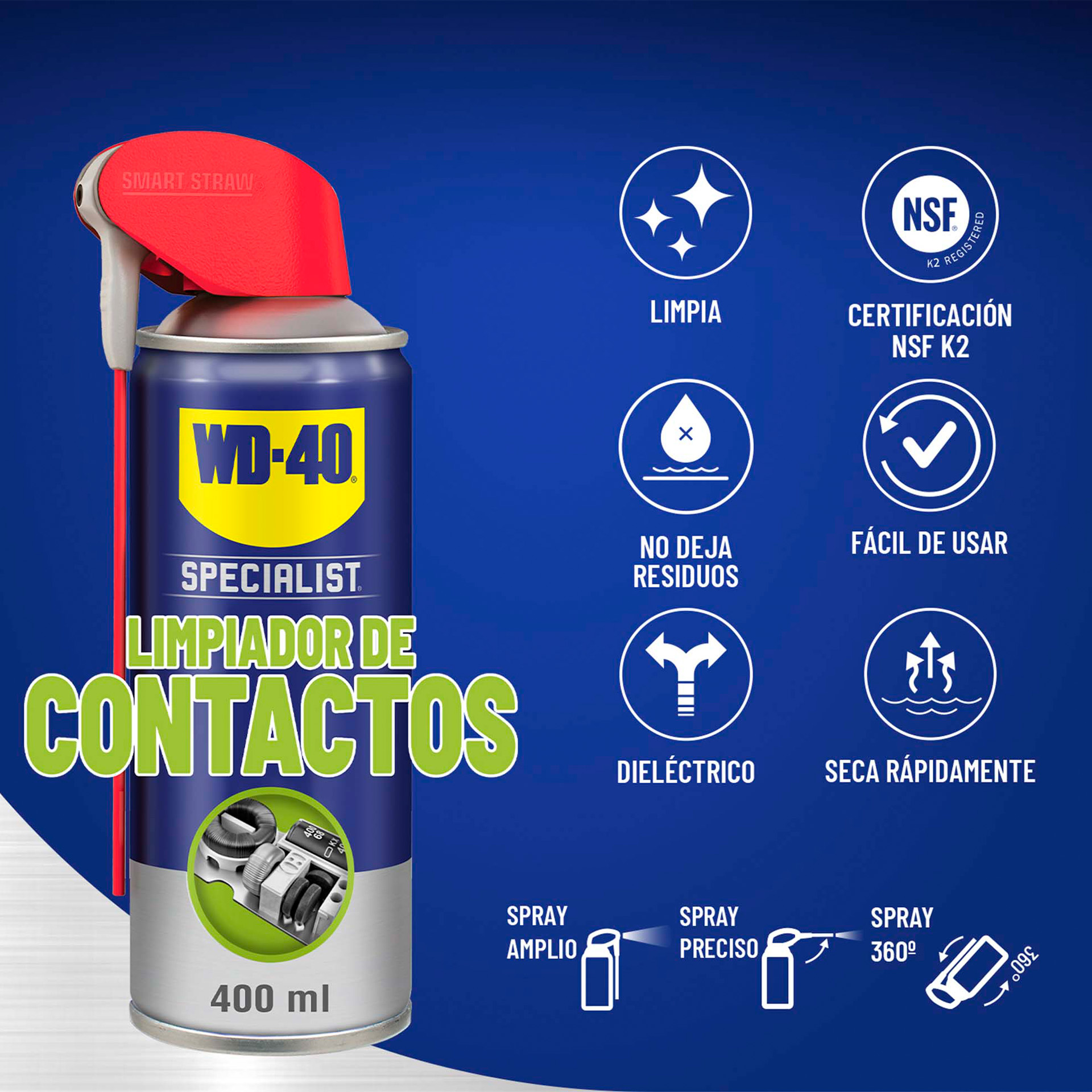 Limpa Contactos 400ML WD-40