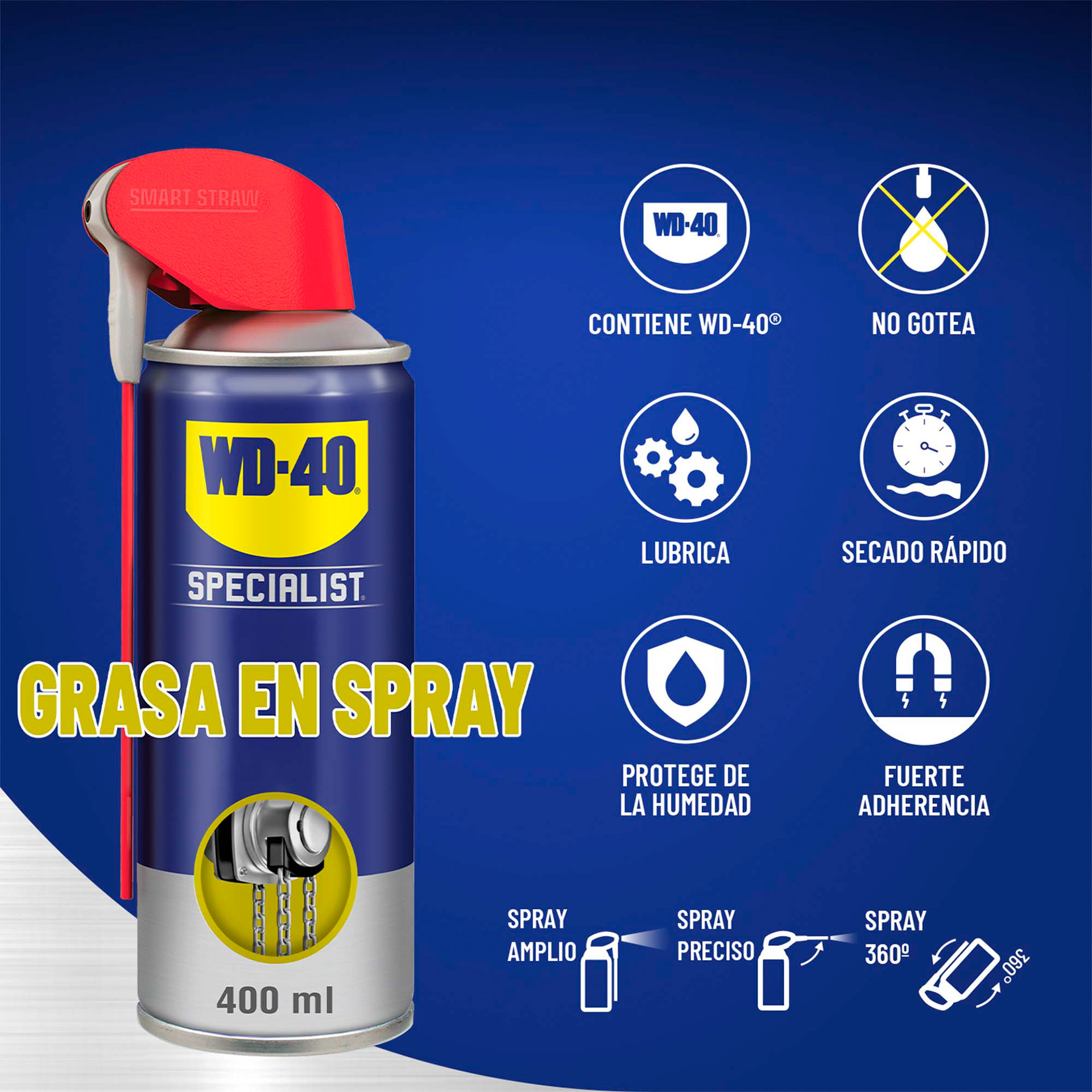 Massa Spray Anti Ferrugem 400ML WD-40