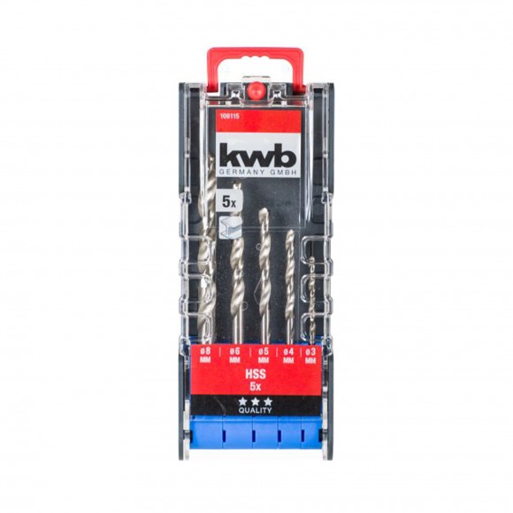 Kit Brocas P/Metal 5UN PWRBOX KWB Kit Brocas P/Metal 5UN PWRBOX KWB