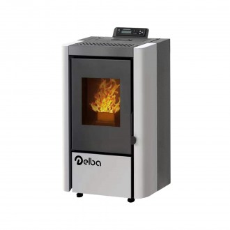 Salamandra pellets Capri 10KW BRANCA