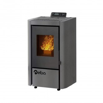 Salamandra pellets Capri 13KW CINZA