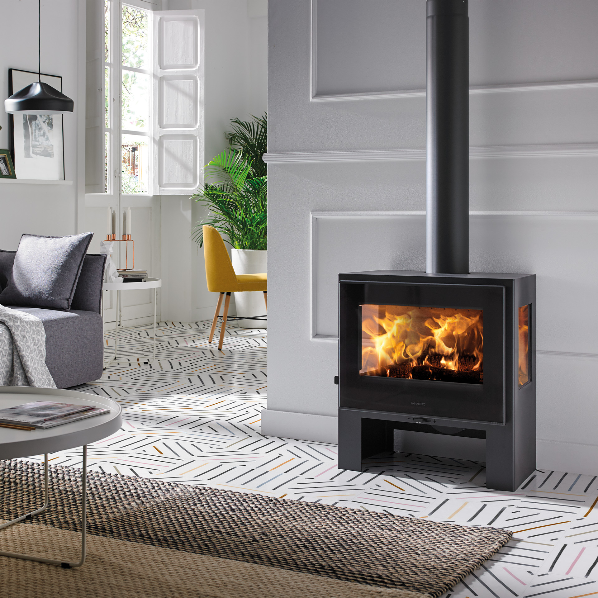 Salamandra lenha Capri 3V PANADERO