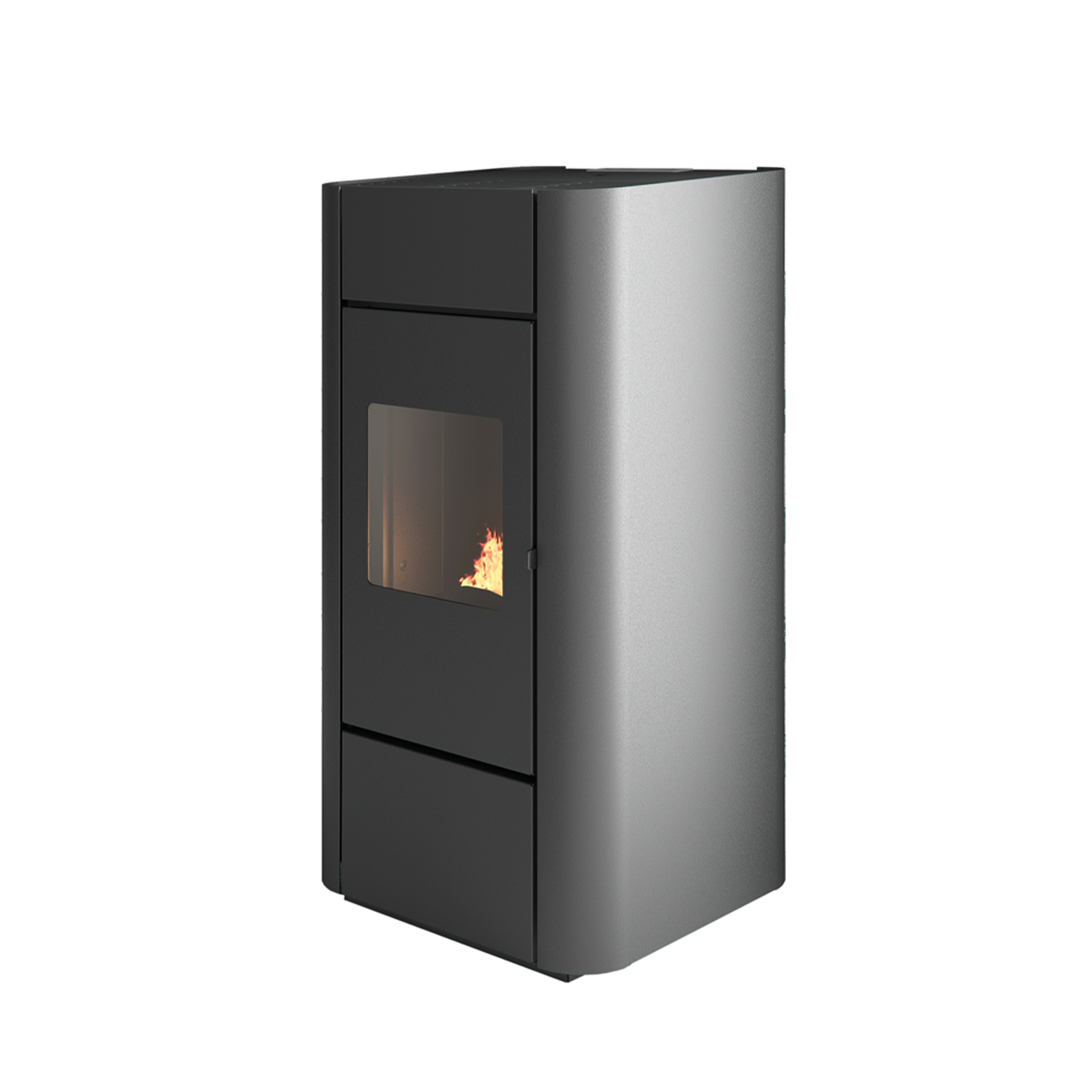 Salamandra pellets 10KW preto