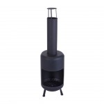 Braseiro Exterior preto 30X30X105cm