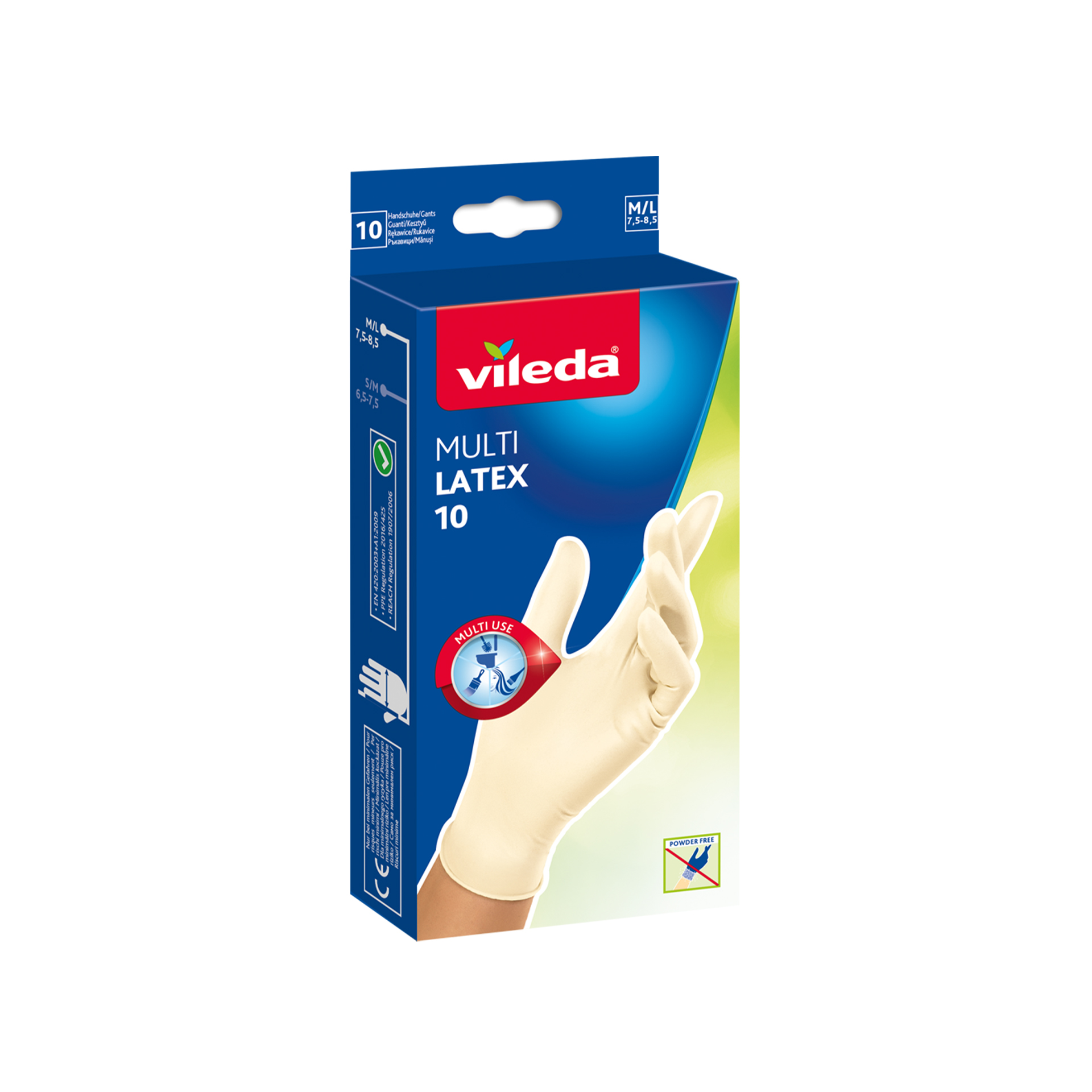 Luvas Descartáveis Multiusos M/G 10 UN VILEDA