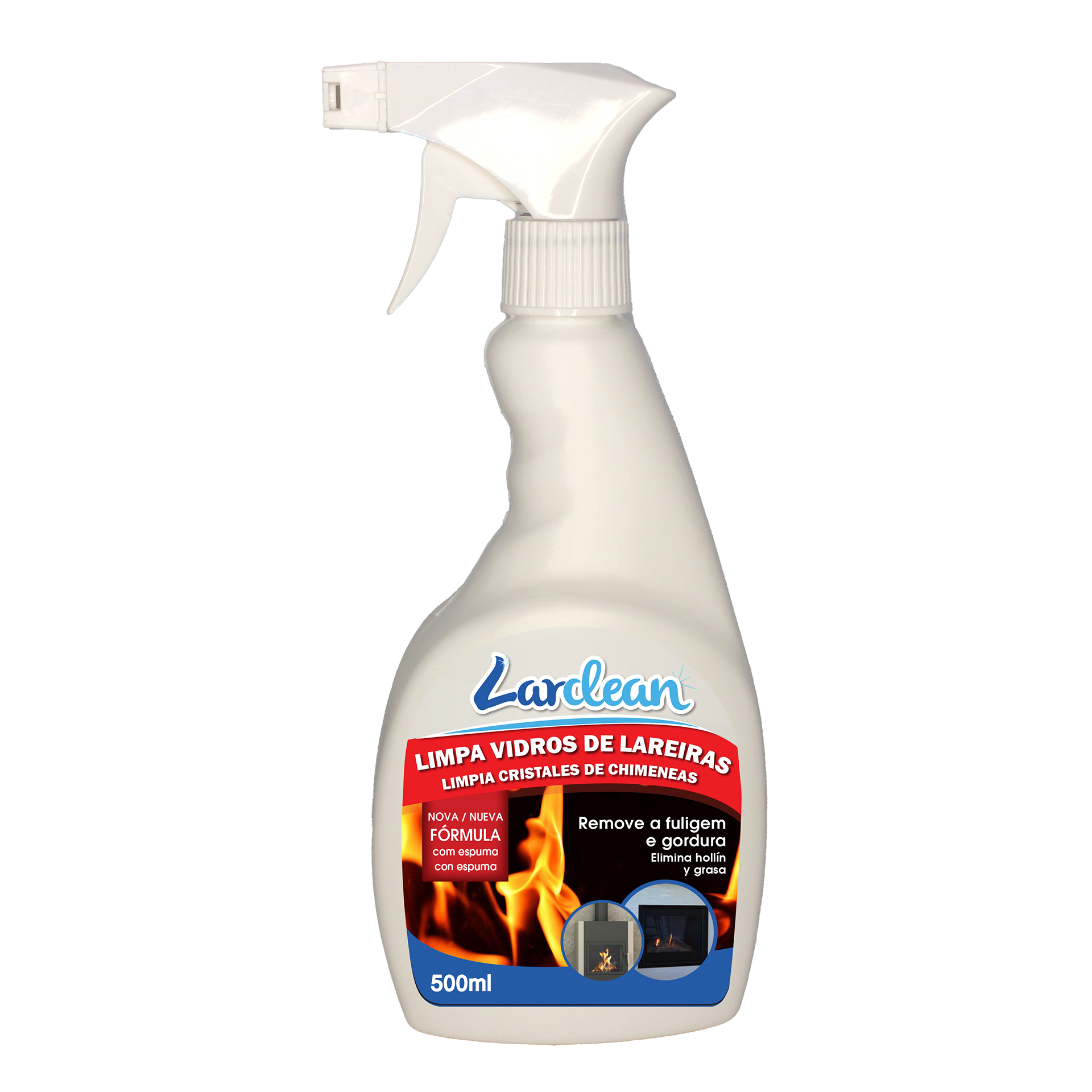 Spray Limpa Vidros Lareira 500 ML LARCLEAN