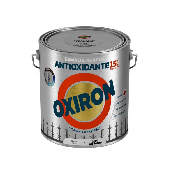 Esmalte direto ferr liso sat branco 2,5L OXIRON