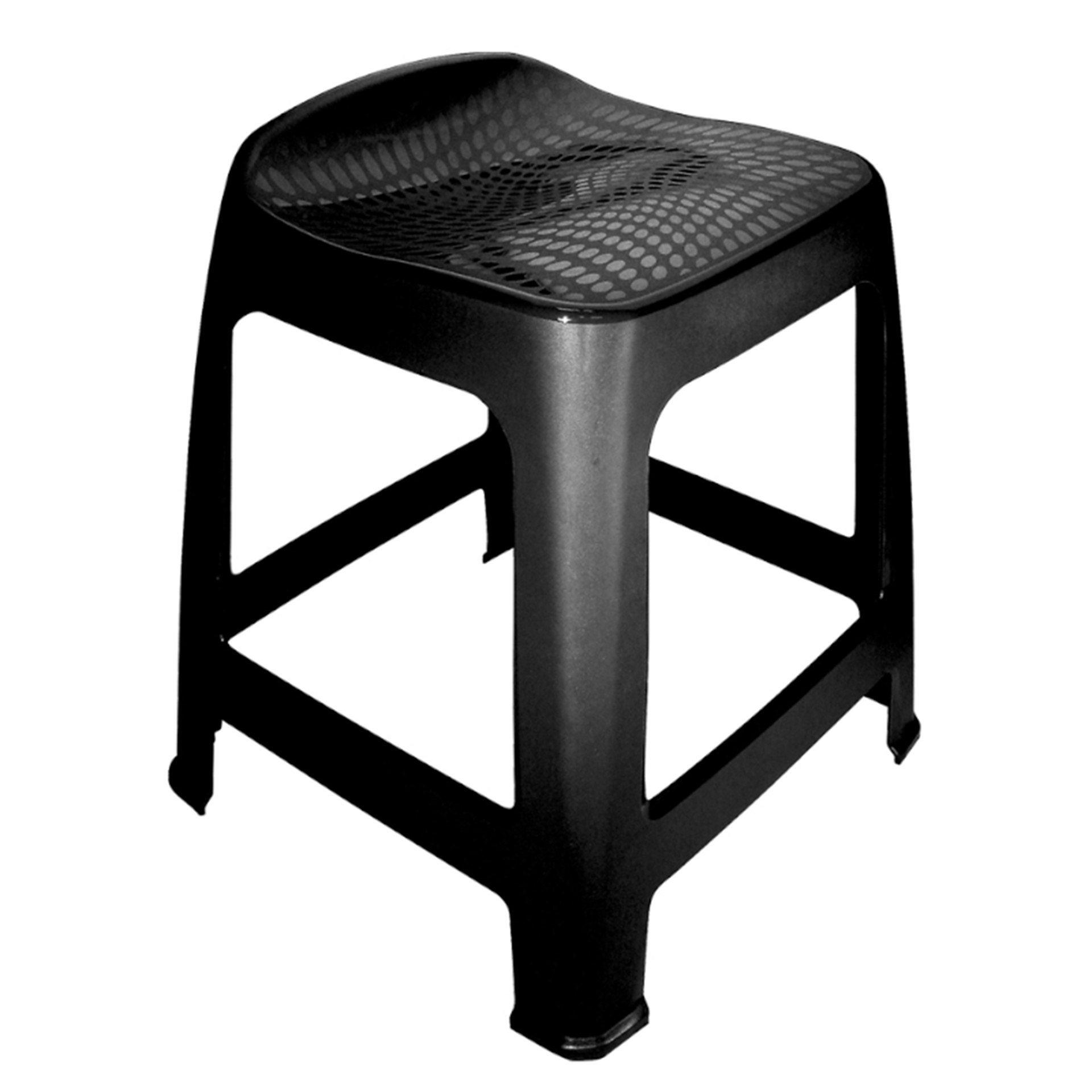 Banco Maxibloco Individual Preto PRACTILINE