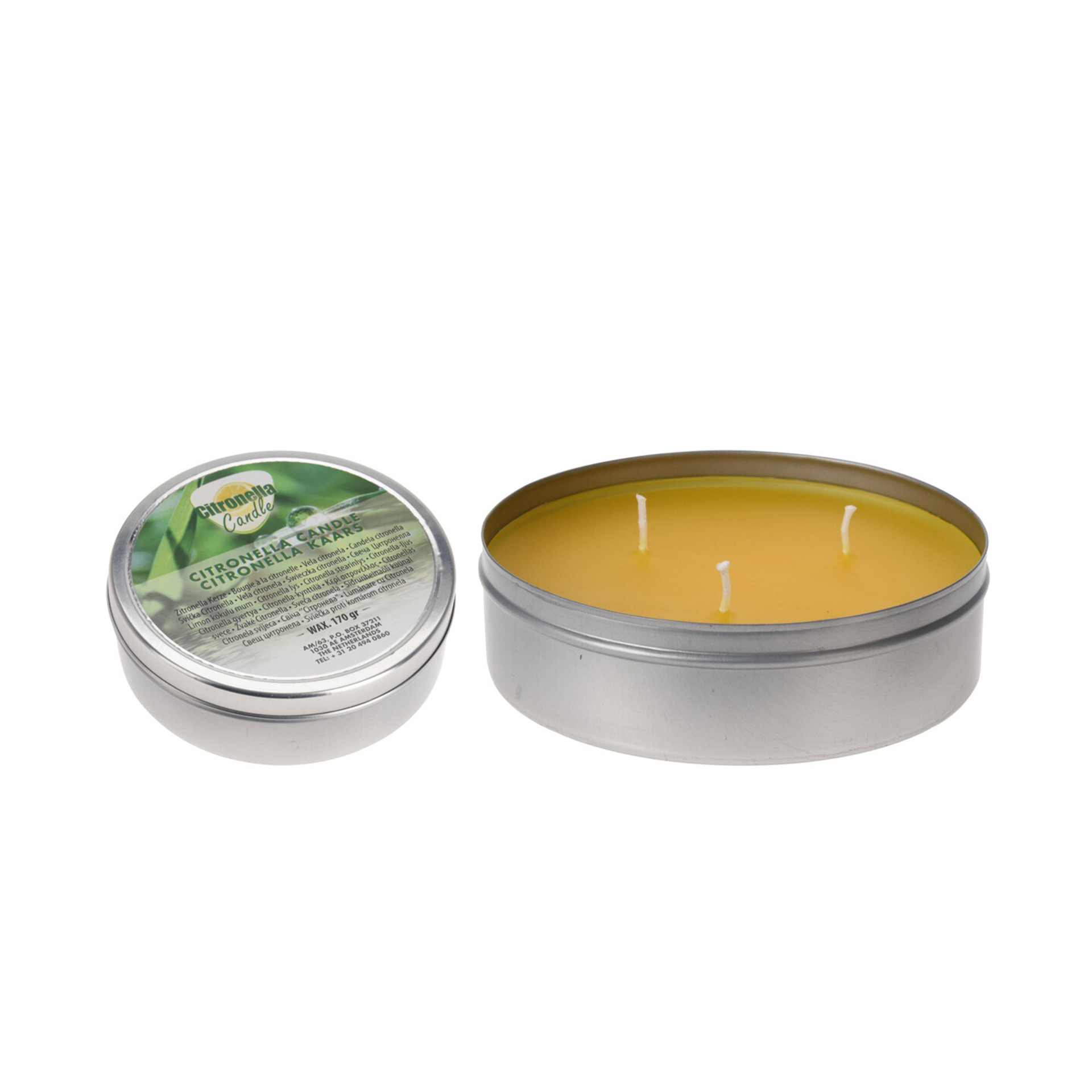 Vela Citronela Com 3 Pavios 3,5 X 10,5 CM