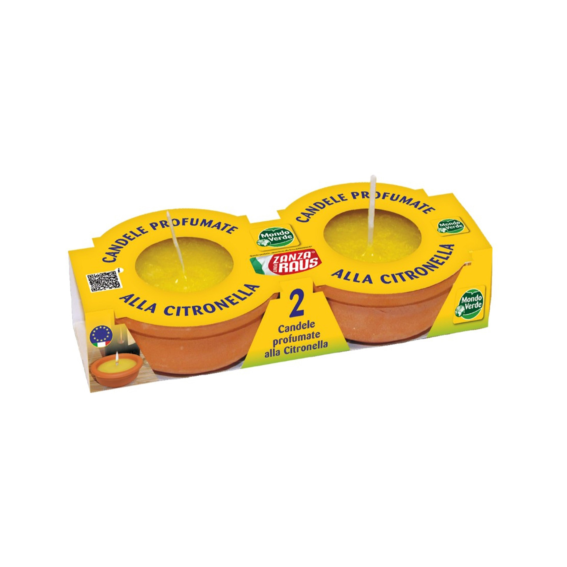 Vela Citronela 9 X 4 CM 2UN MONDO VERDE