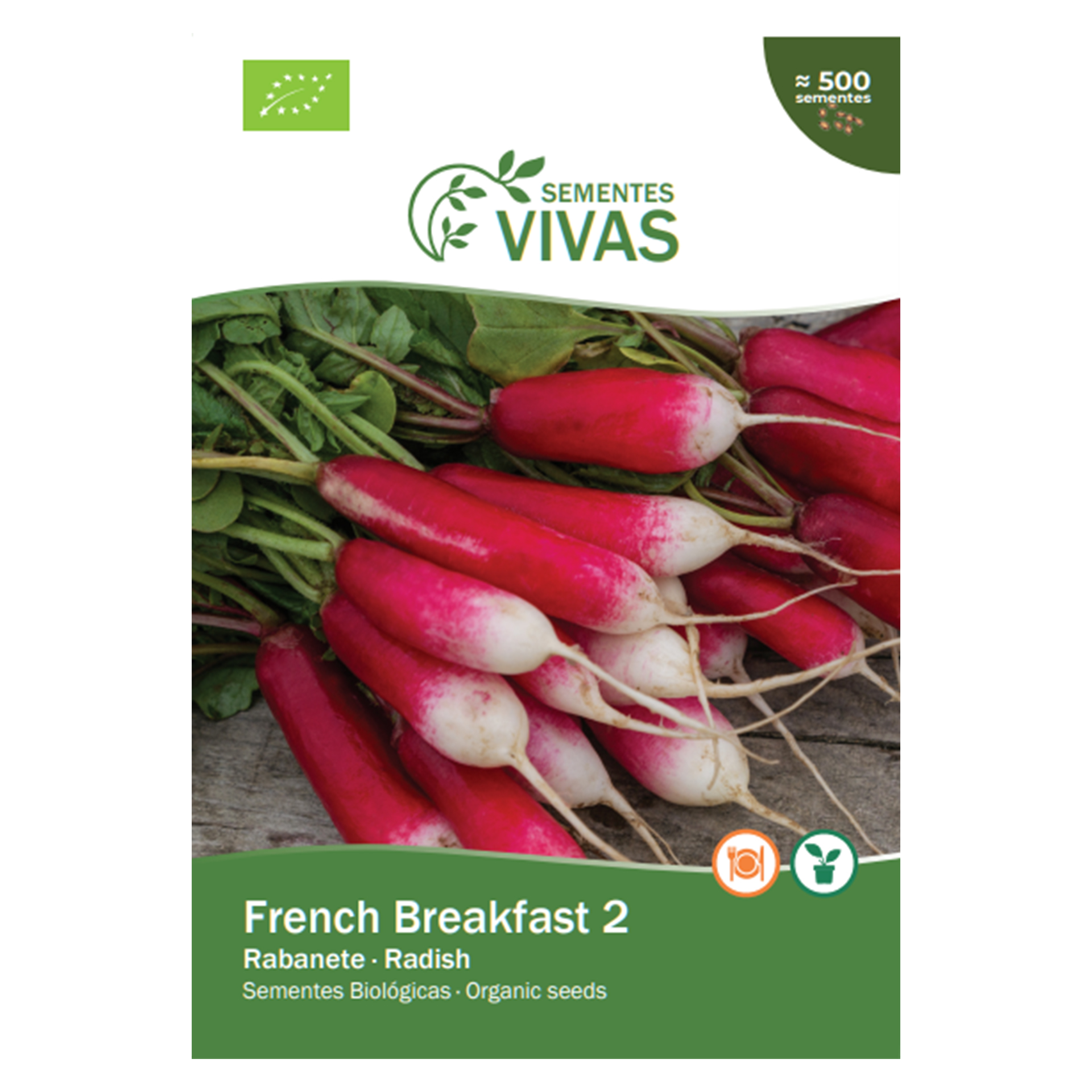Rabanete French Breakfast 4 G SEMENTES VIVAS
