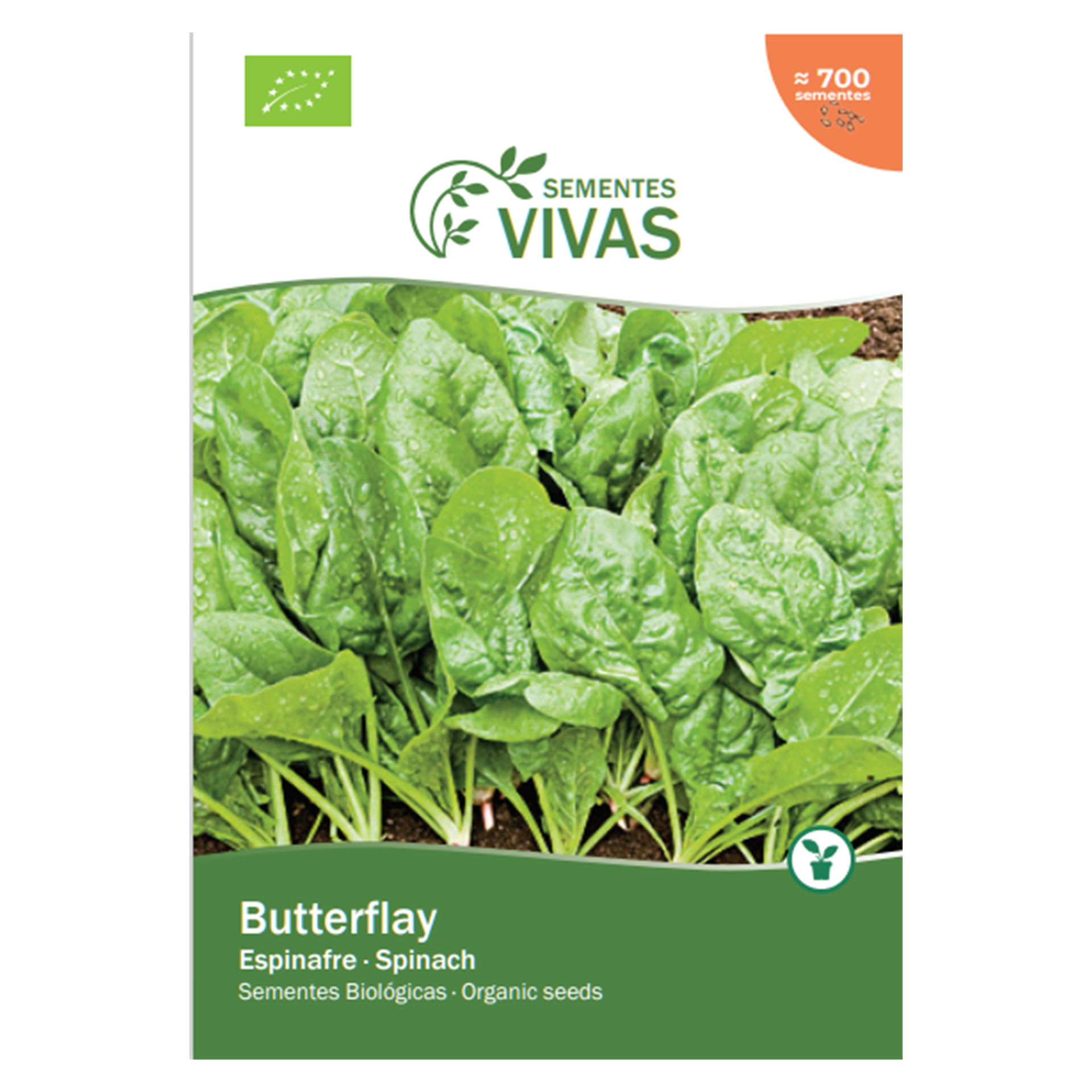 Espinafre Butterflay 25 G SEMENTES VIVAS