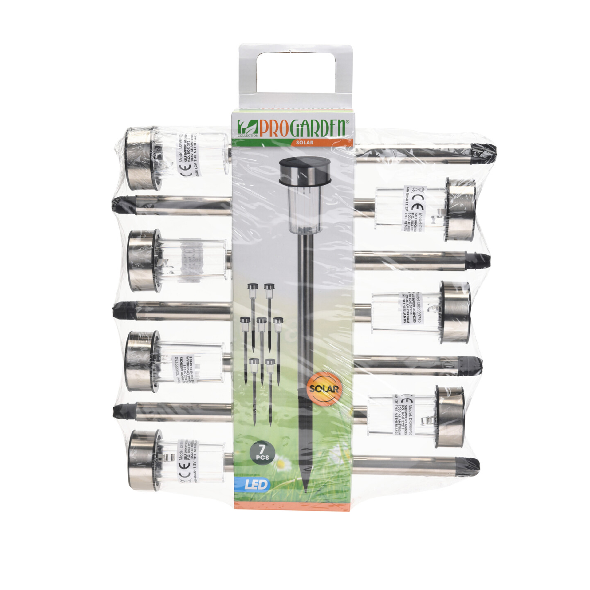 Estaca Solar Inox 33 CM 7 UN PROGARDEN