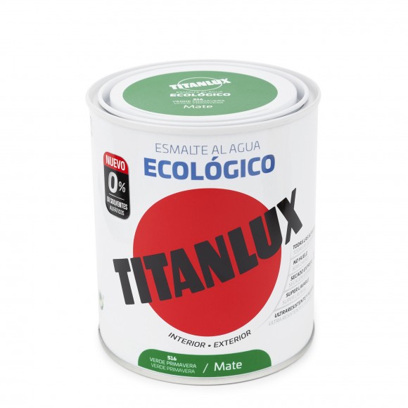 Esmalte ecolgico sat vrd primavera 750ML TITANLUX
