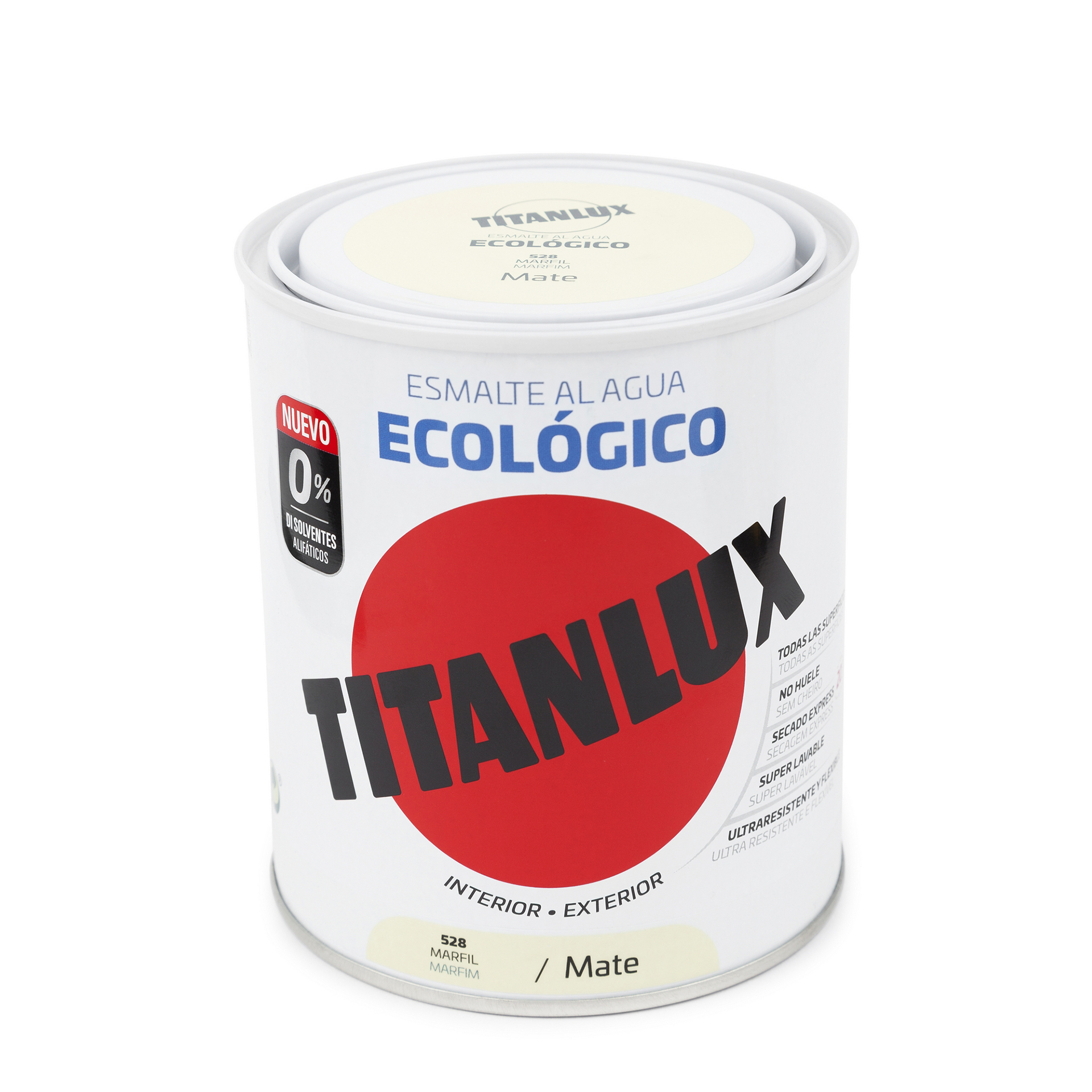 Esmalte ecológico satinado marfim 750ML TITANLUX
