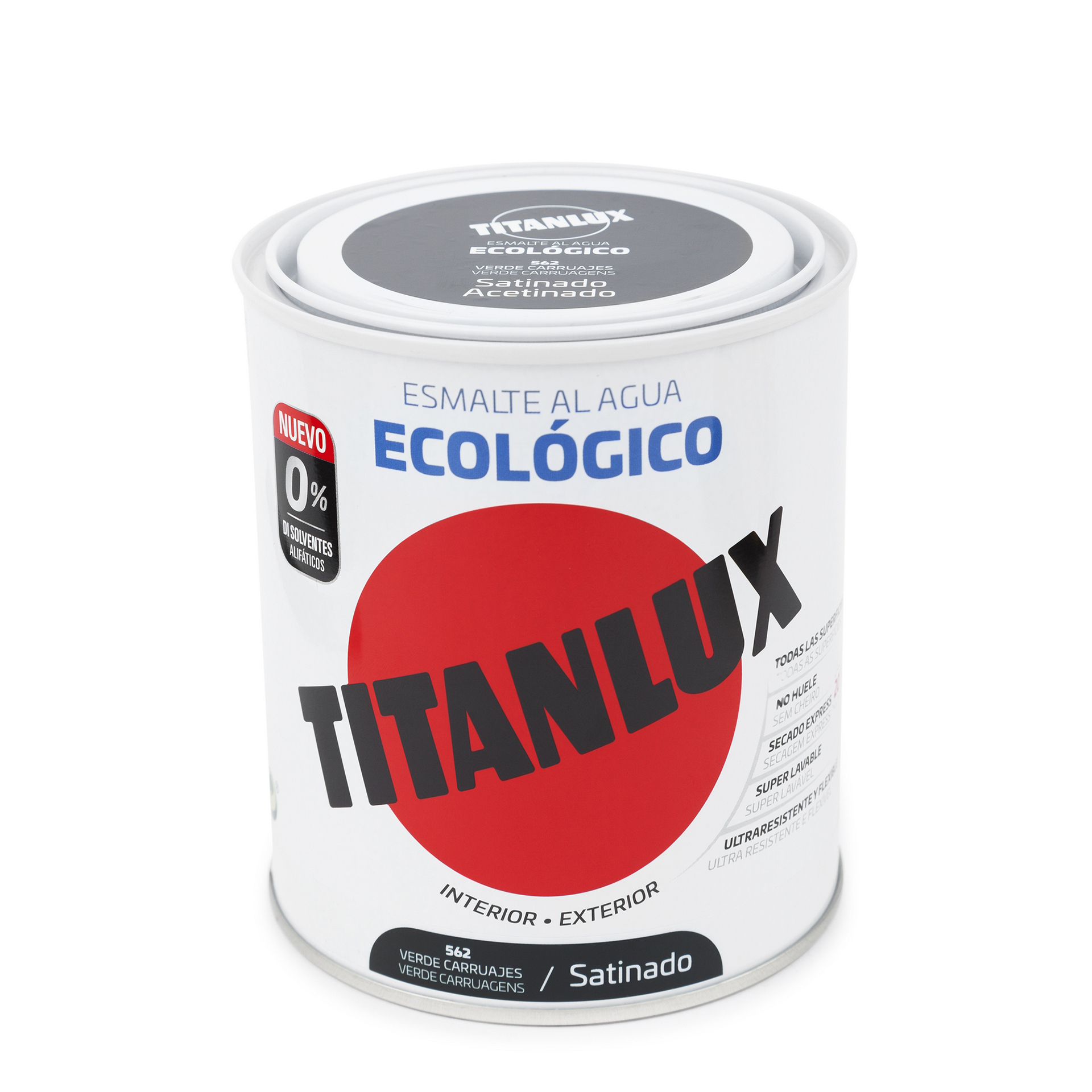 Esmalte ecológico sat verde carruagens 750ML TITAN