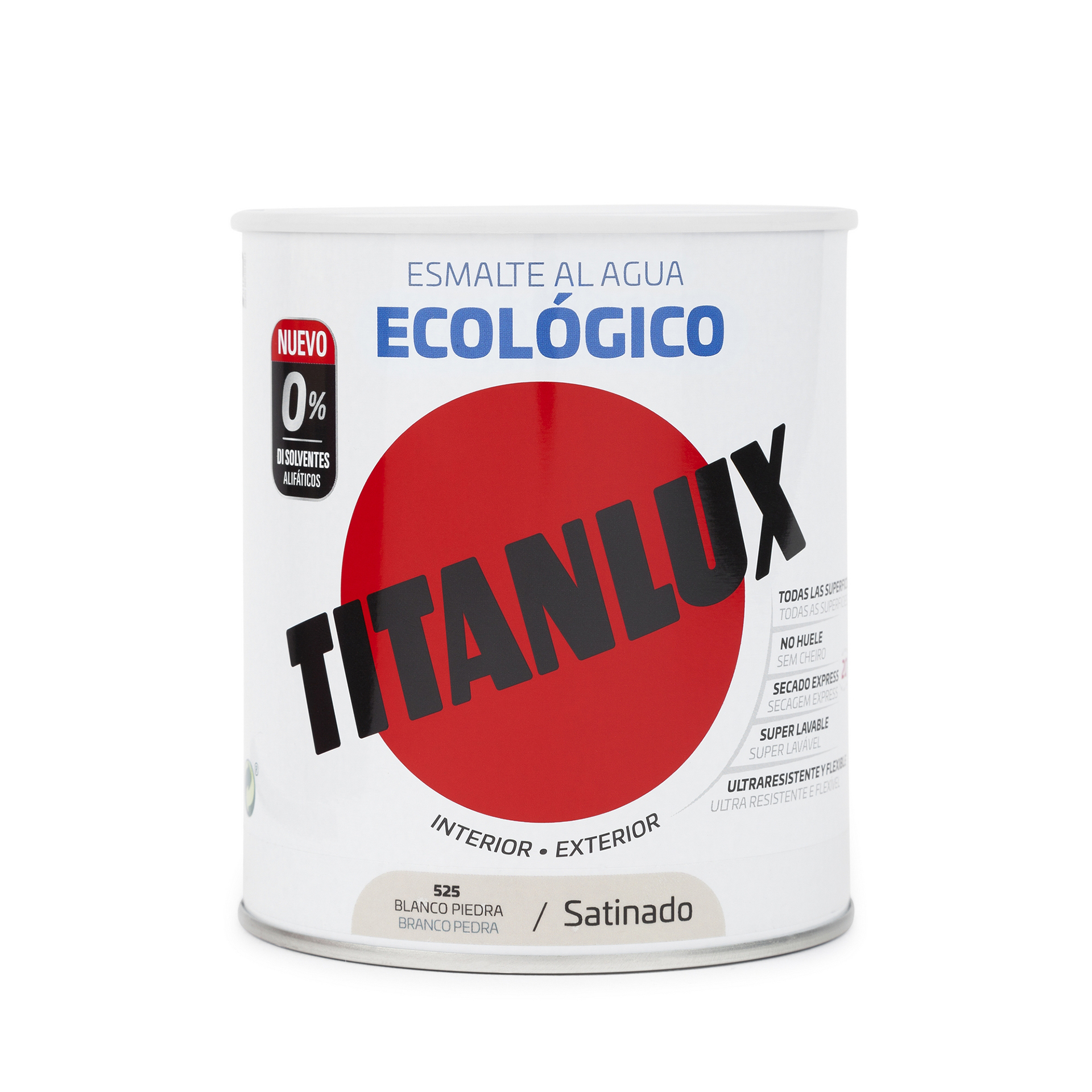 Esmalte ecológico satbranco pedra 750ML TITANLUX