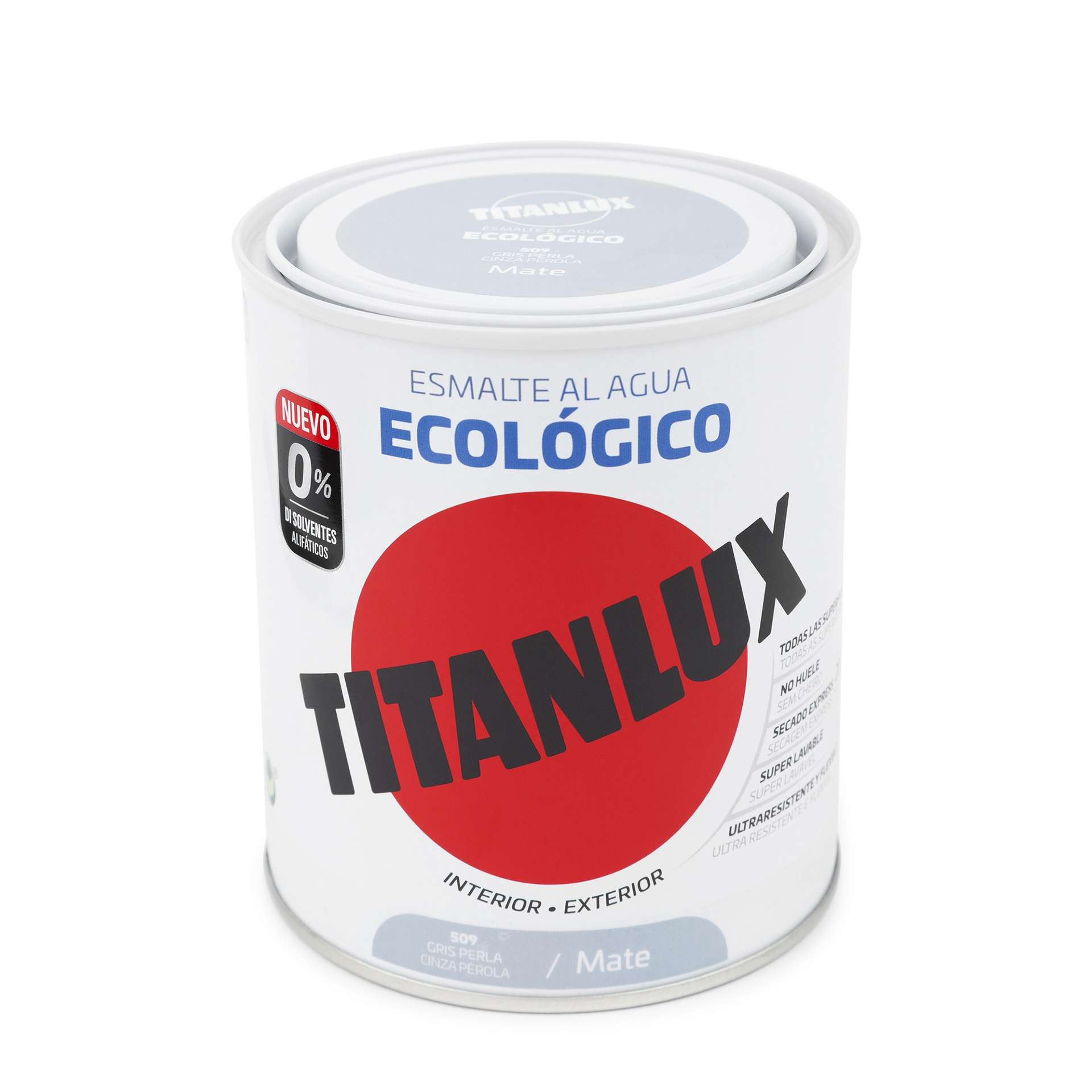 Esmalte ecológico sat cinza perla 750ML TITANLUX